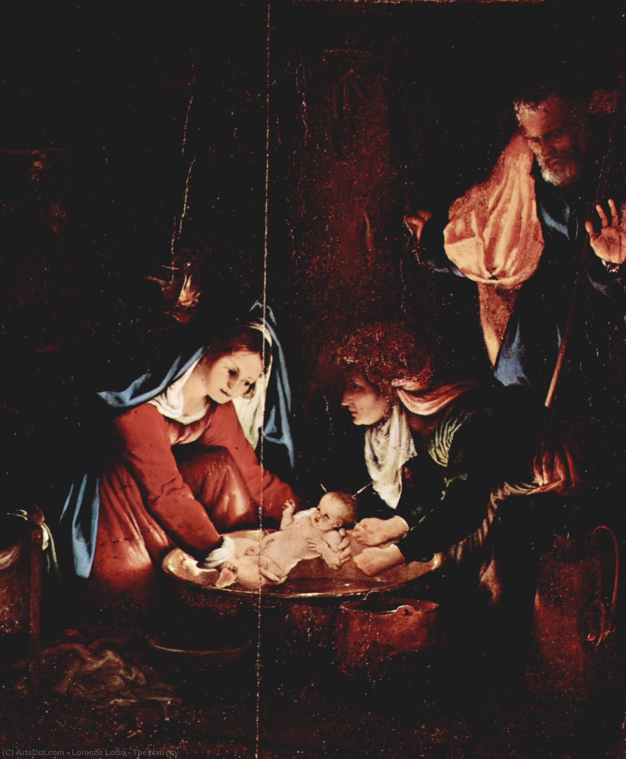 The Nativity — Lorenzo Lotto