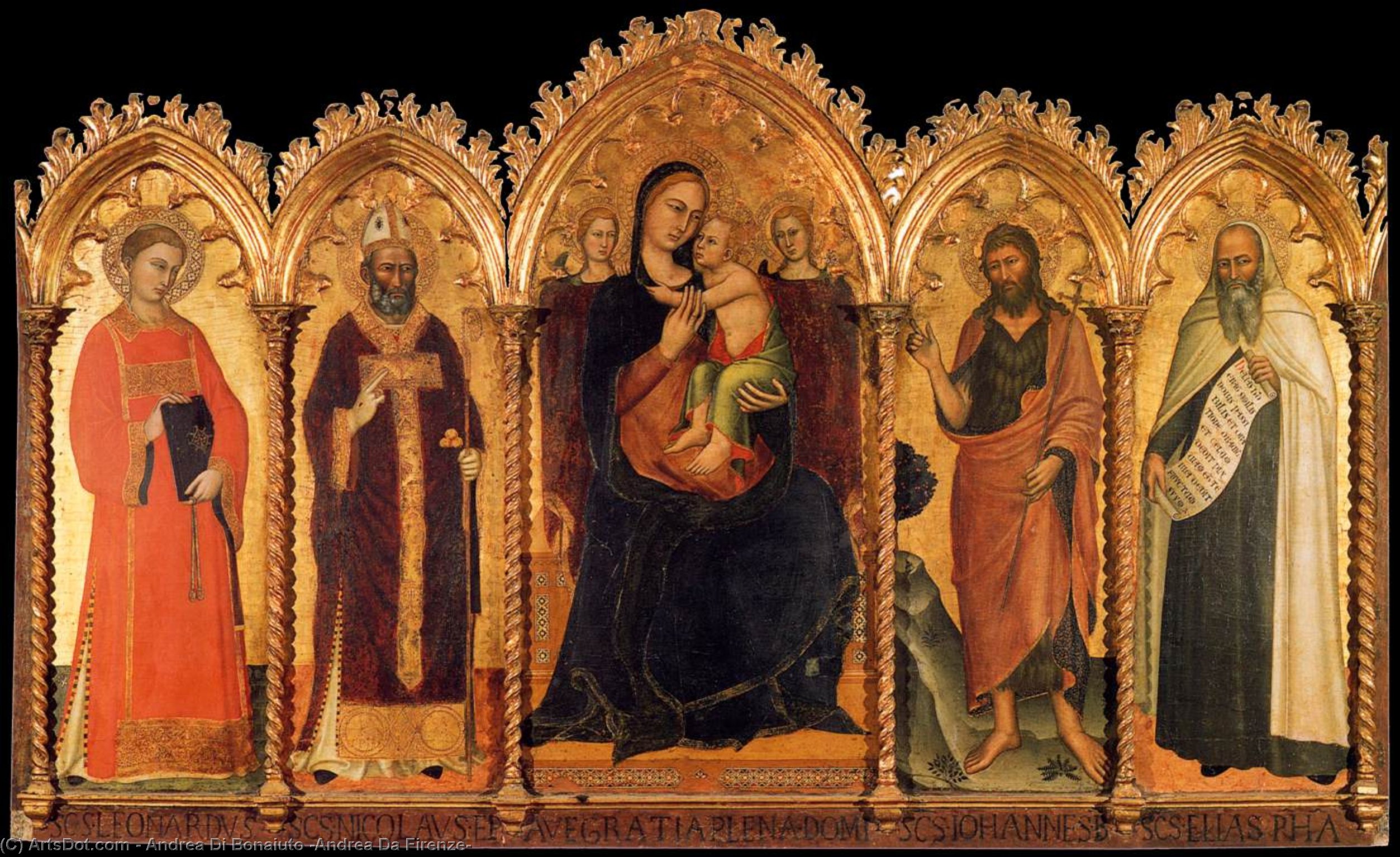Madonna And Child With Saints — Andrea Di Bonaiuto (andrea Da Firenze)