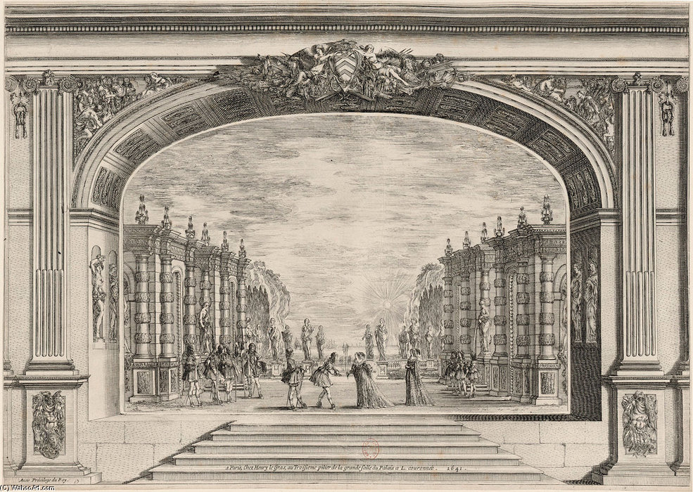 The Grande Salle Of The Palais-cardinal — Stefano Della Bella