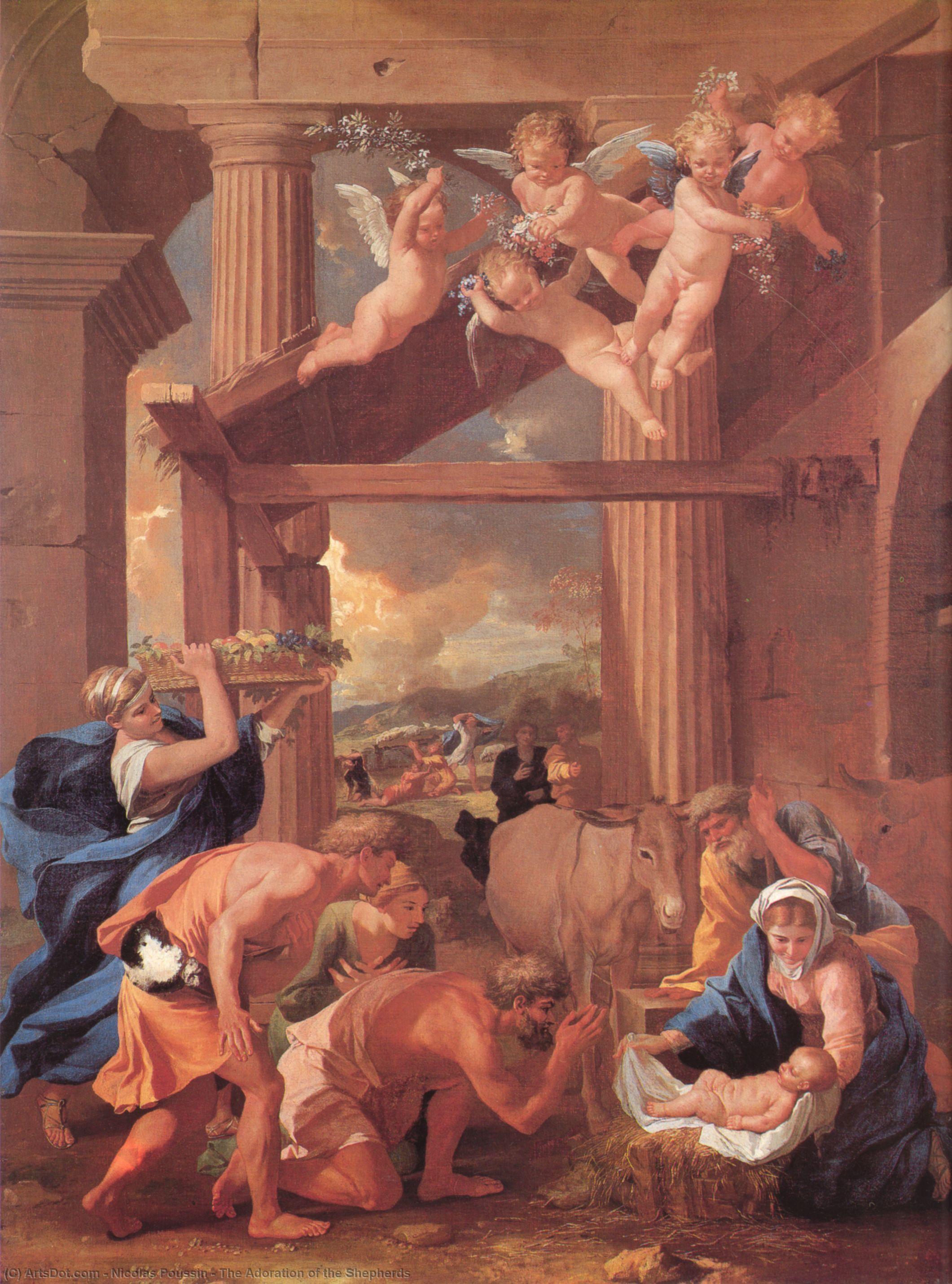 The Adoration Of The Shepherds — Nicolas Poussin