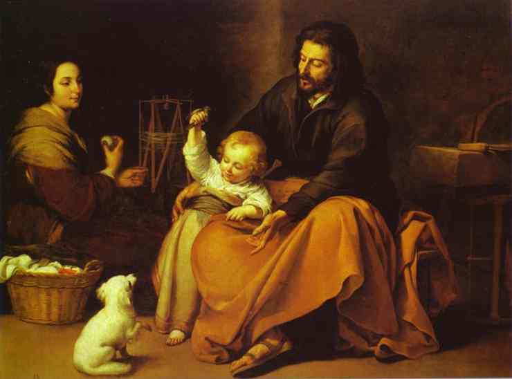 The Holy Family With A Little Bird — Bartolomé Esteban Murillo