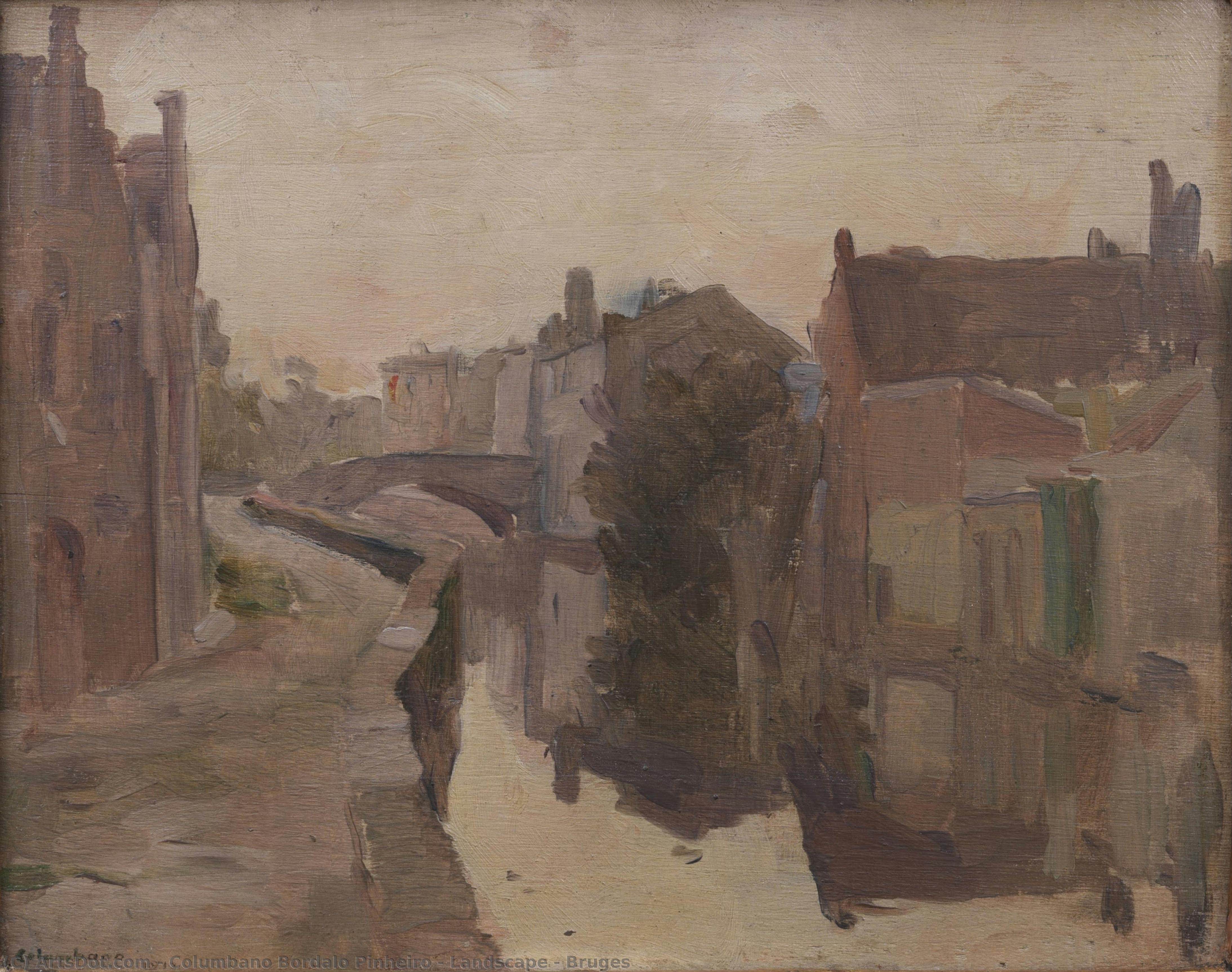 Landscape - Bruges — Columbano Bordalo Pinheiro
