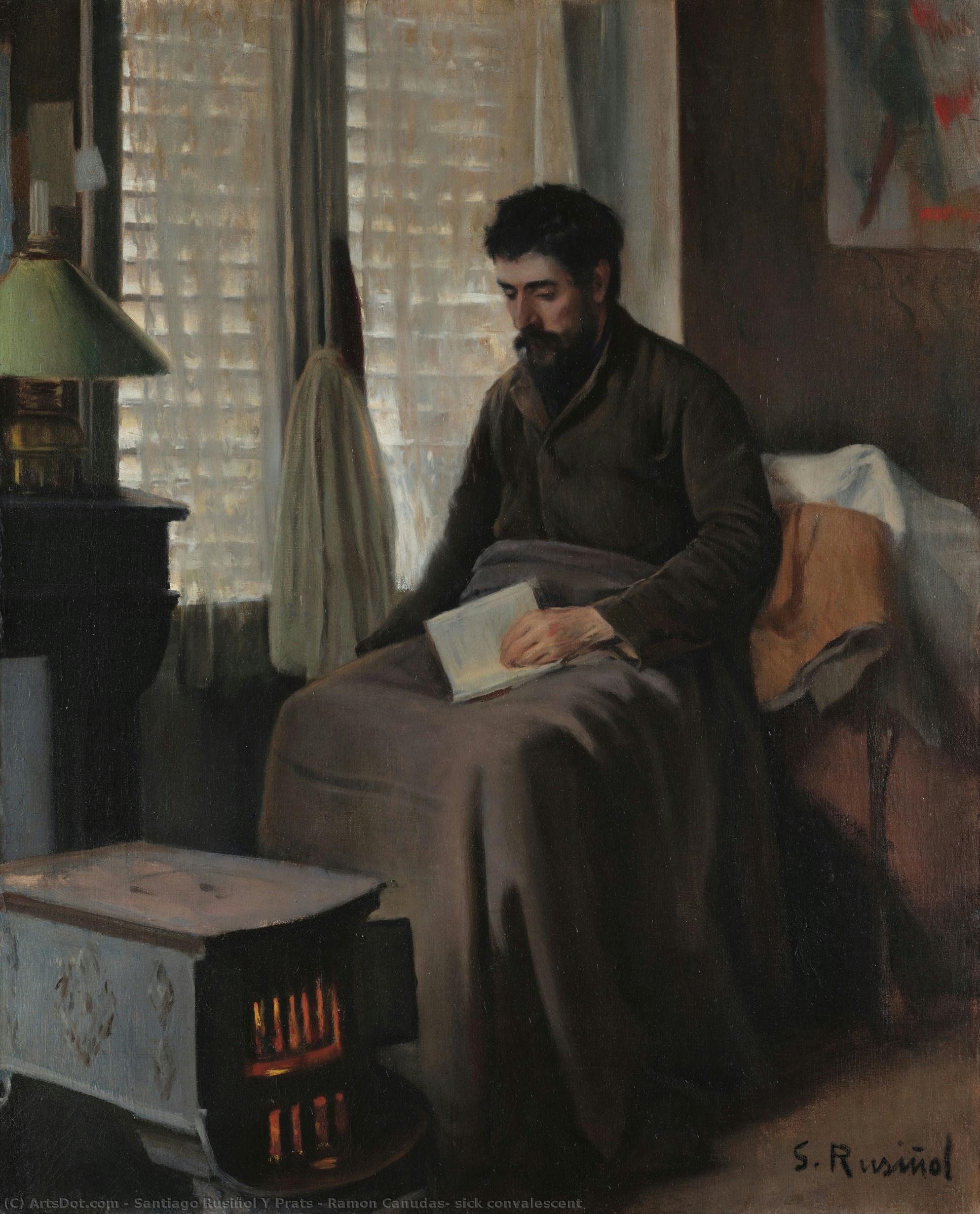 Ramon Canudas, Sick Convalescent — Santiago Rusiñol Prats