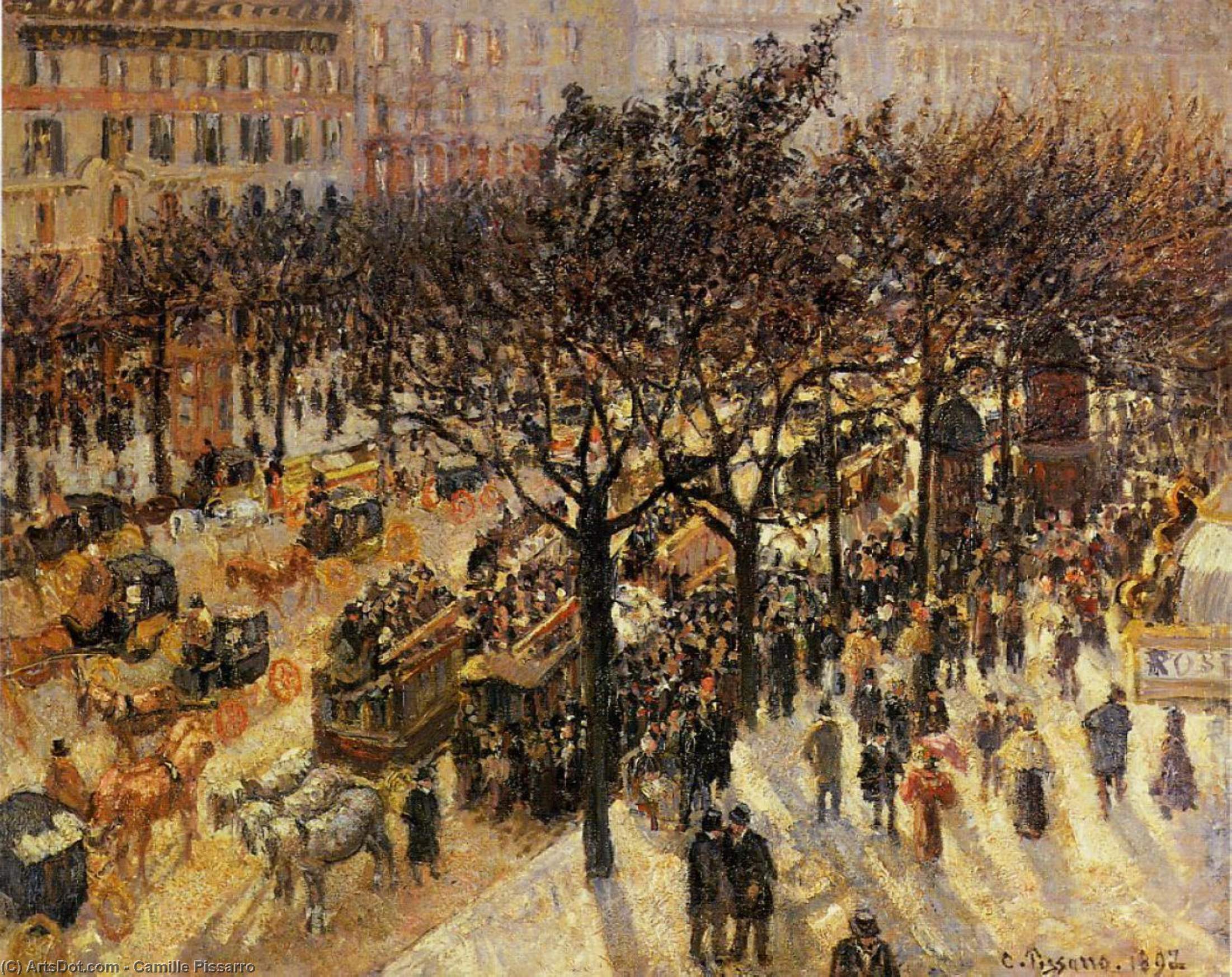 Boulevard Des Italiens Afternoon — Camille Pissarro