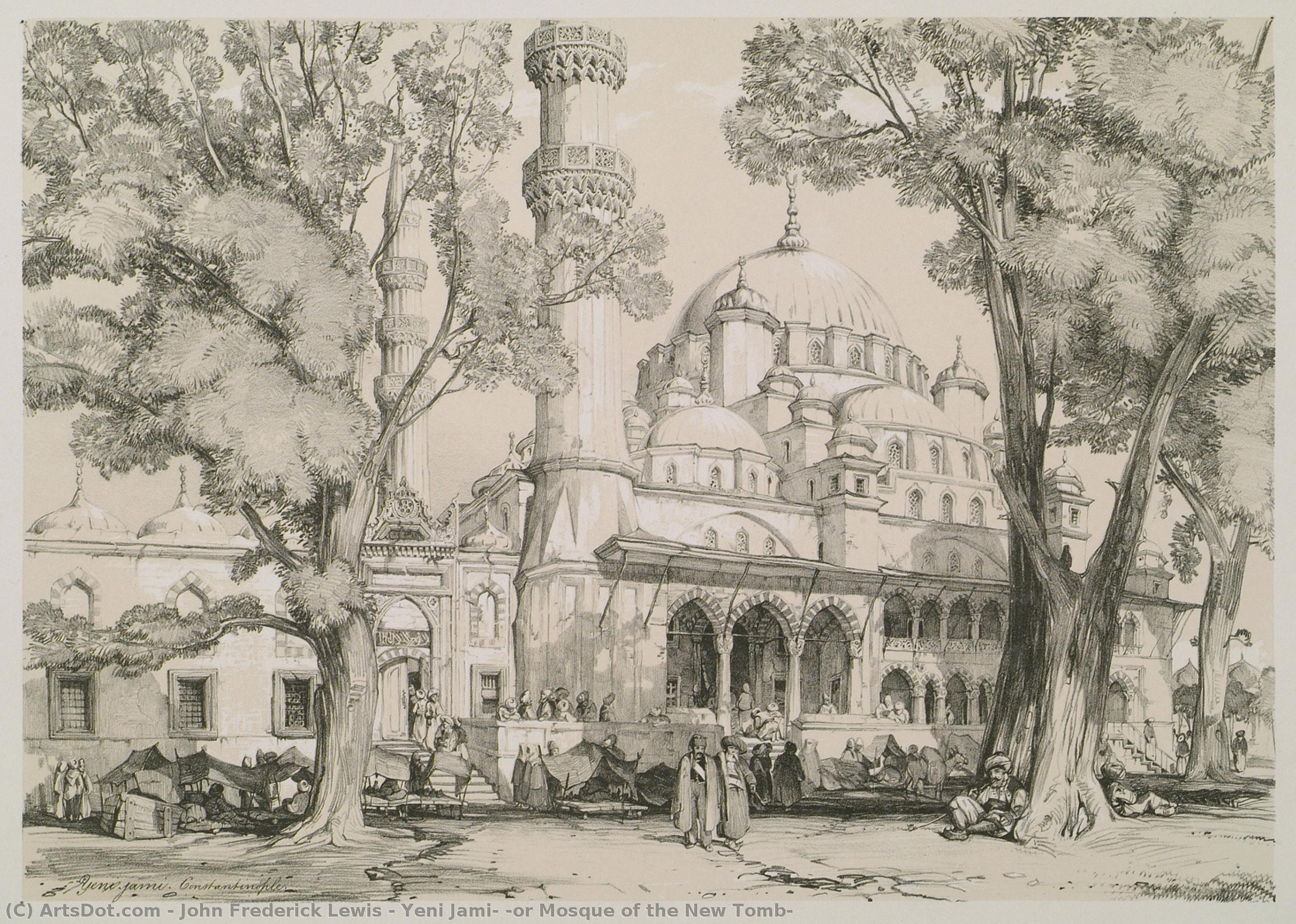 Yeni Jami, (or Mosque Of The New Tomb) — John Frederick Lewis