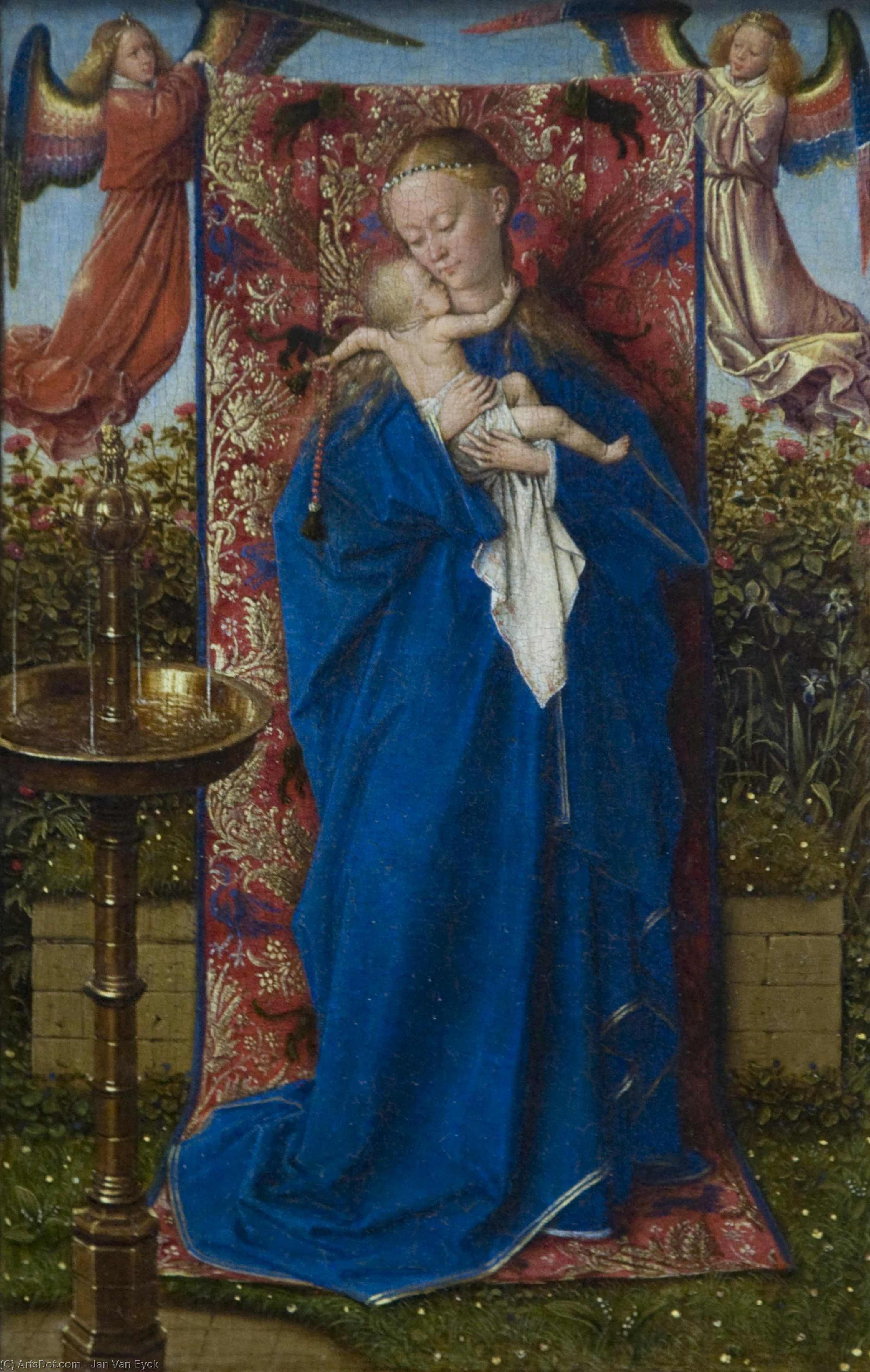 Madonna At The Fountain — Jan Van Eyck