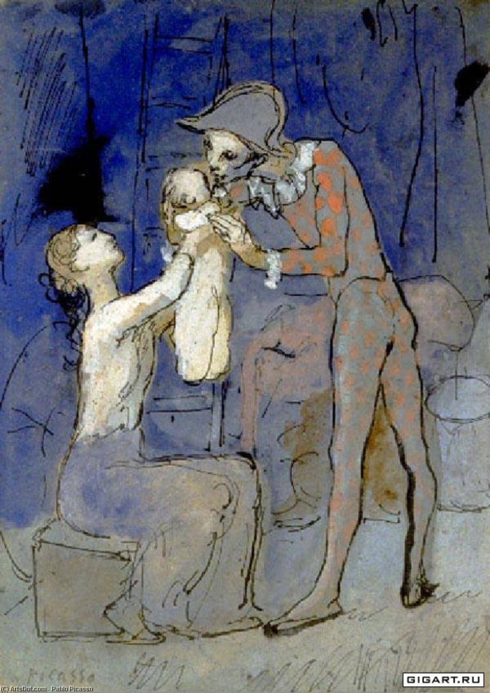 Harlequin's Family — Pablo Picasso