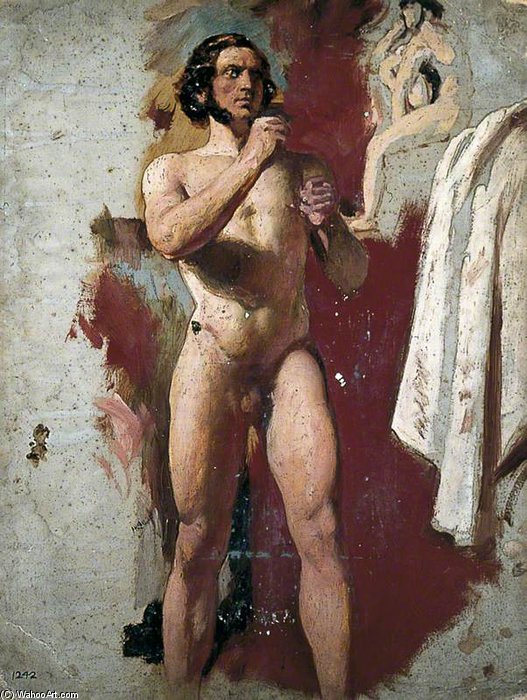 Male Nude Boxing — William Etty