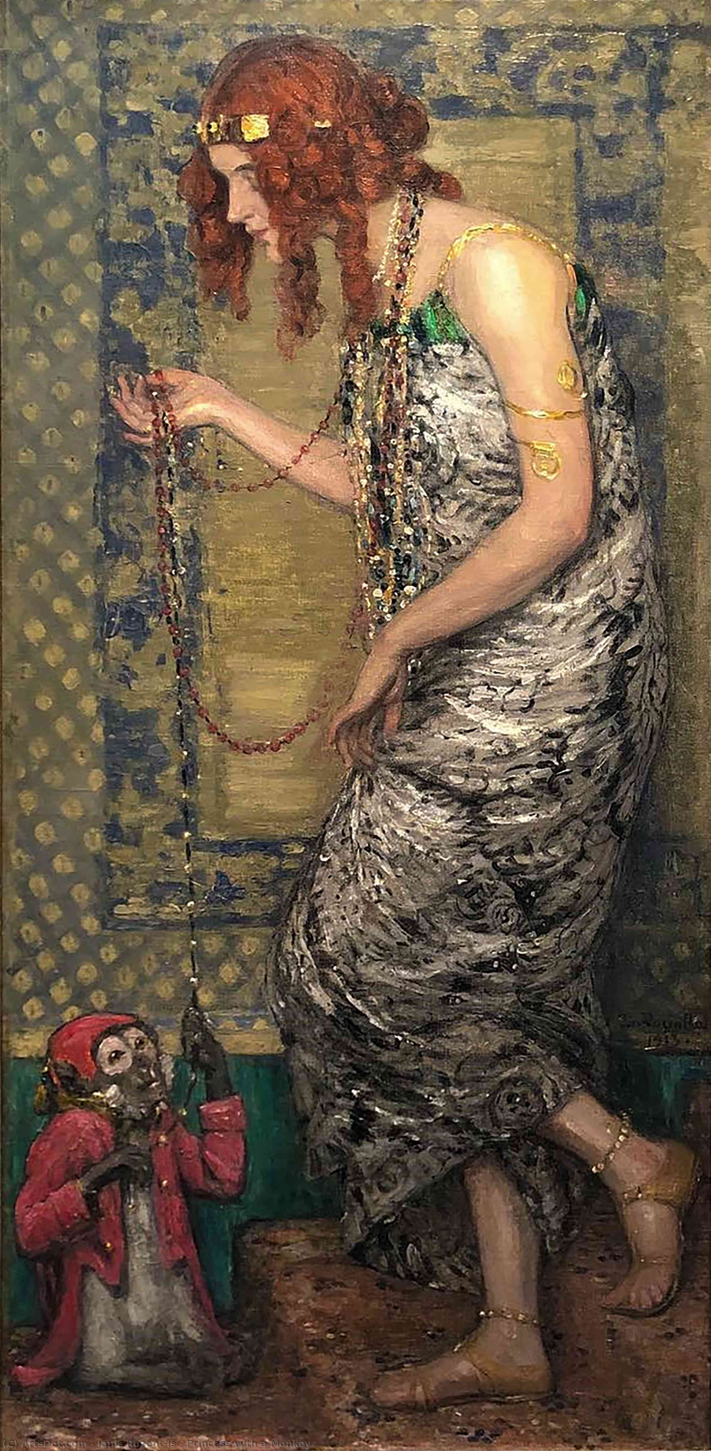 Princess With A Monkey — Janis Rozentāls
