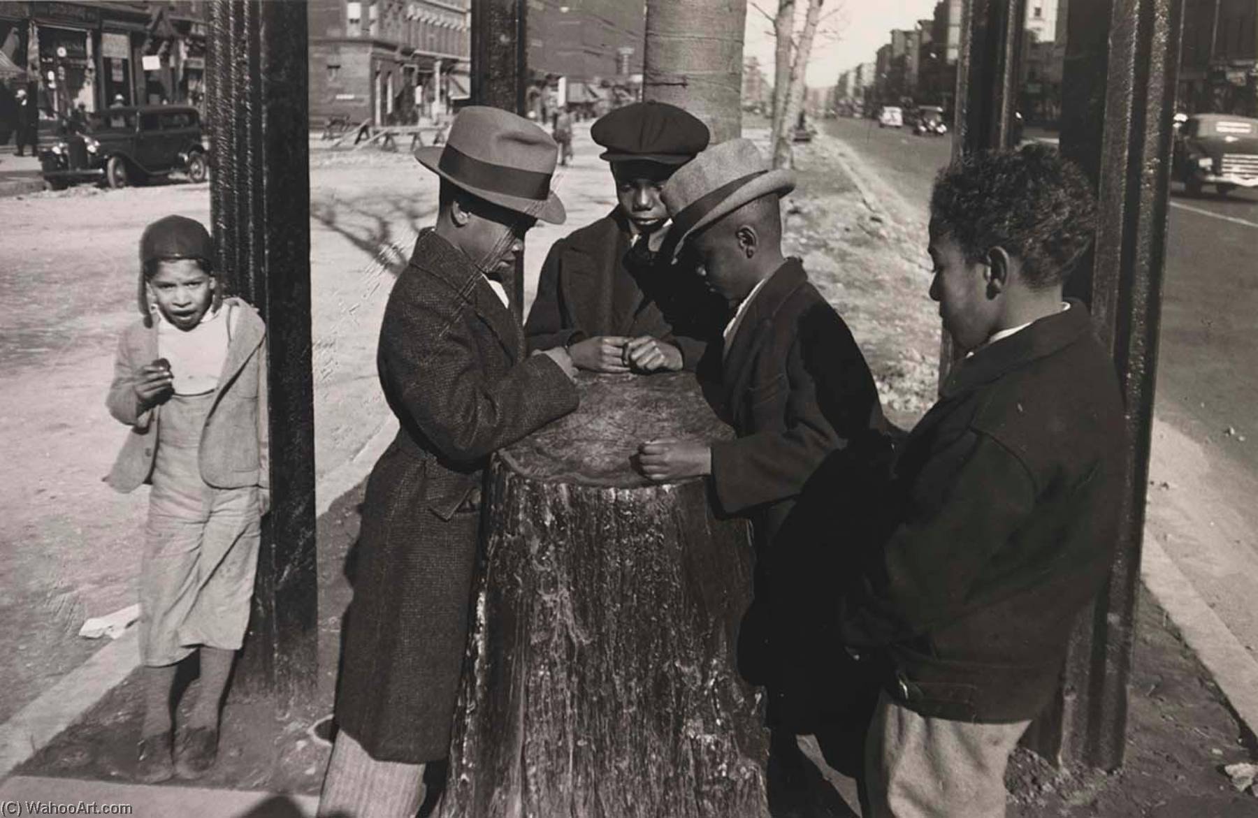 Sunday Morning, From The Project The Most Crowded Block — Aaron Siskind