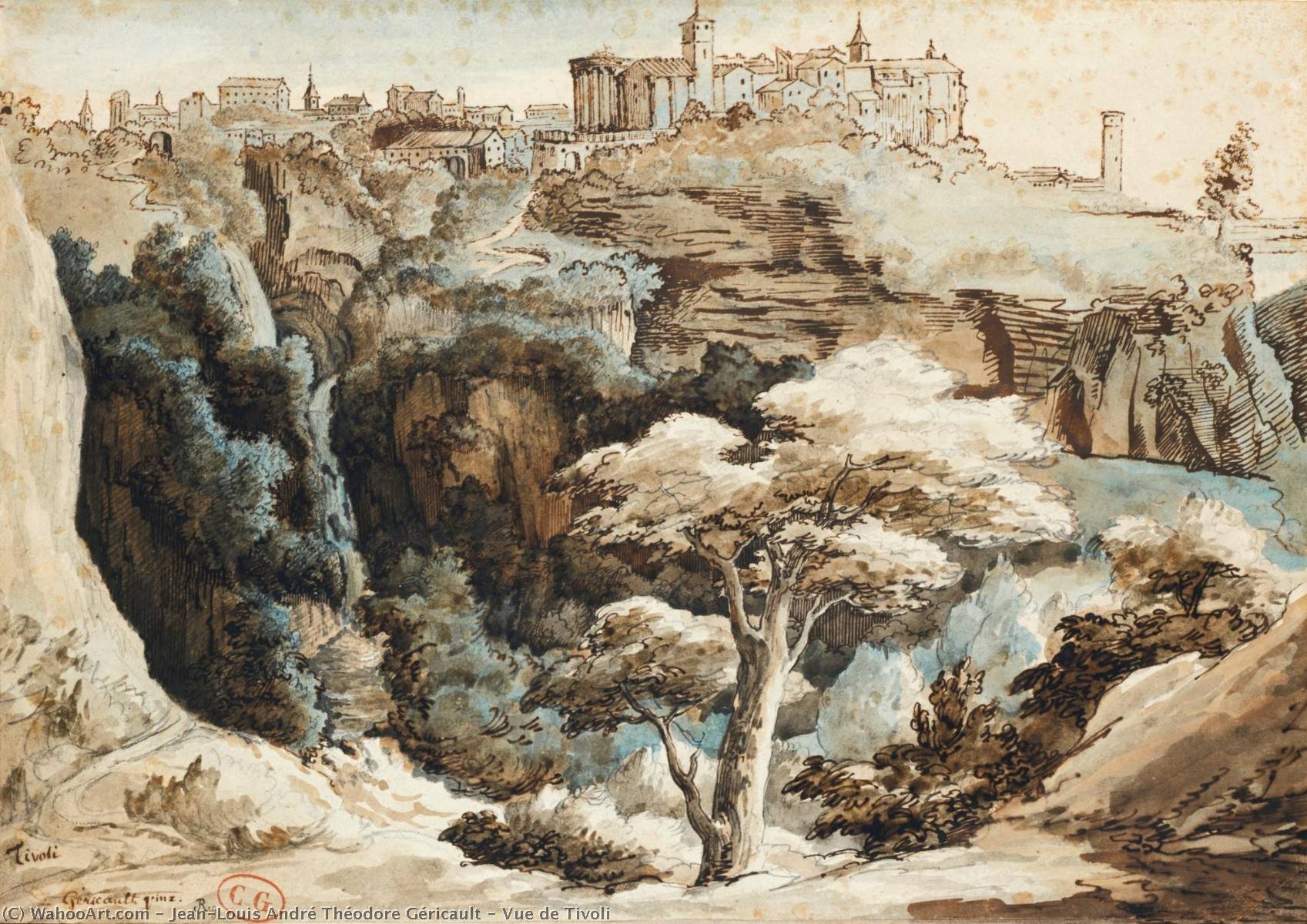 Vue De Tivoli — Théodore Géricault