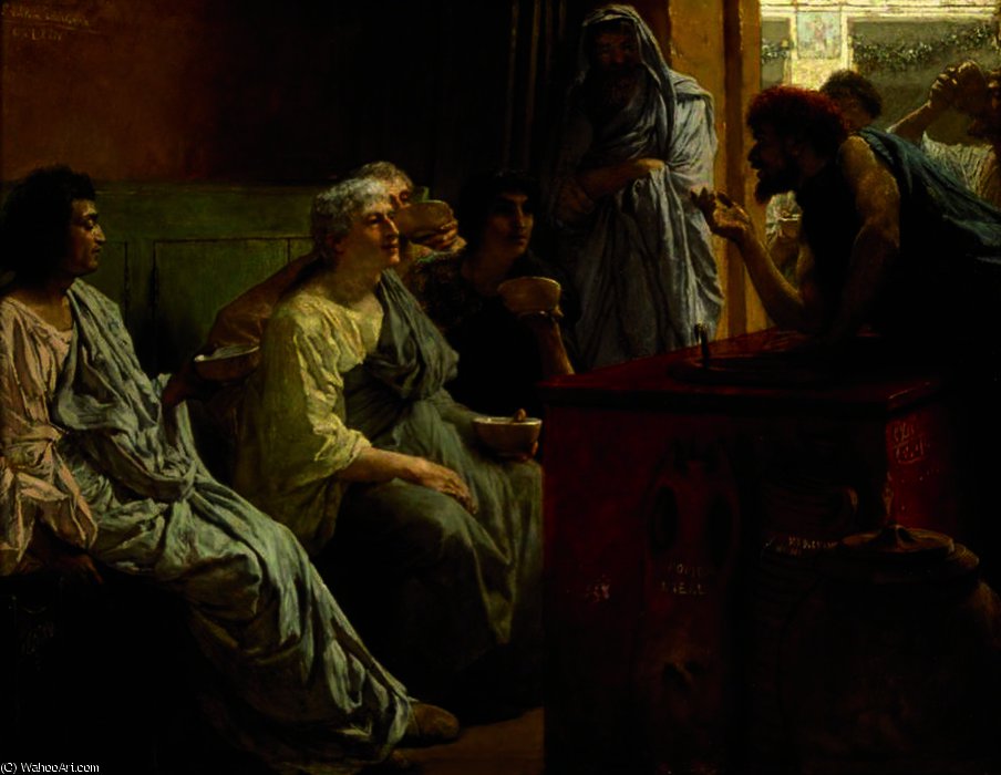 The Wine Shop — Lourens Alma Tadema