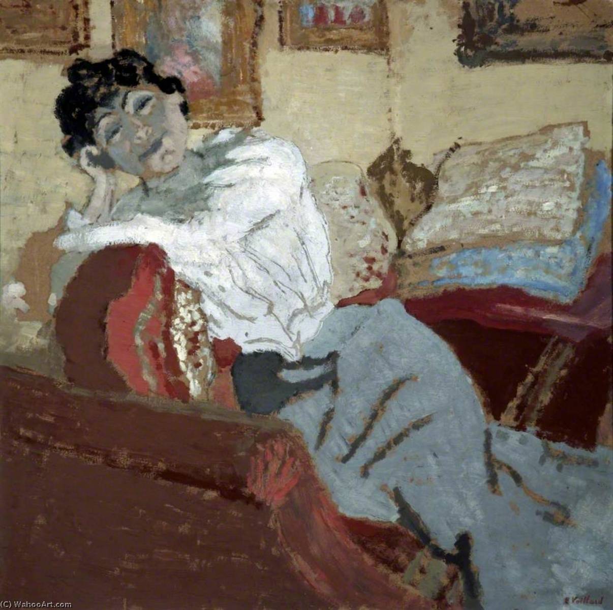 Madame Hessel Au Sofa — Jean-édouard Vuillard
