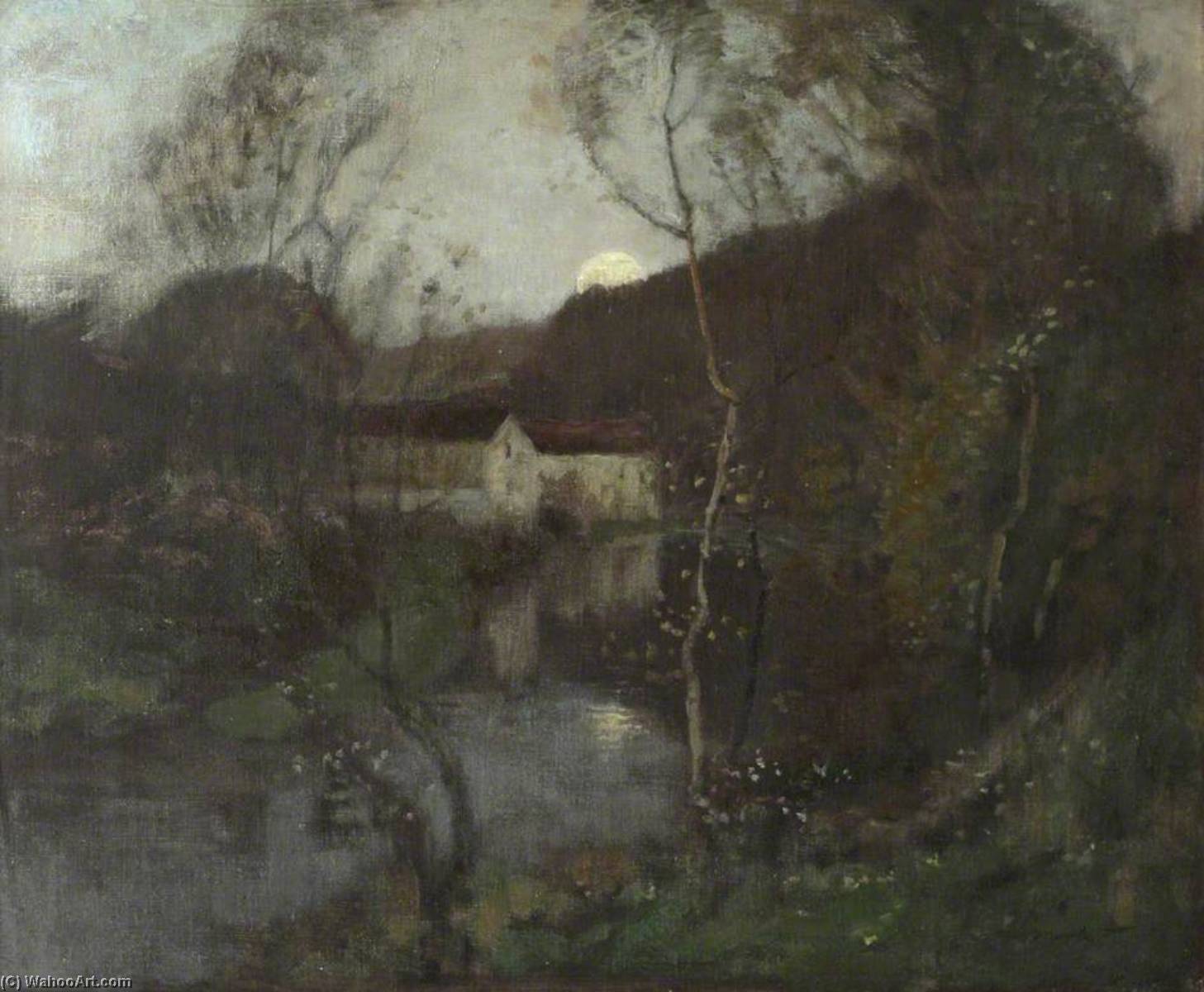 River By Moonlight — Robert Macaulay Stevenson
