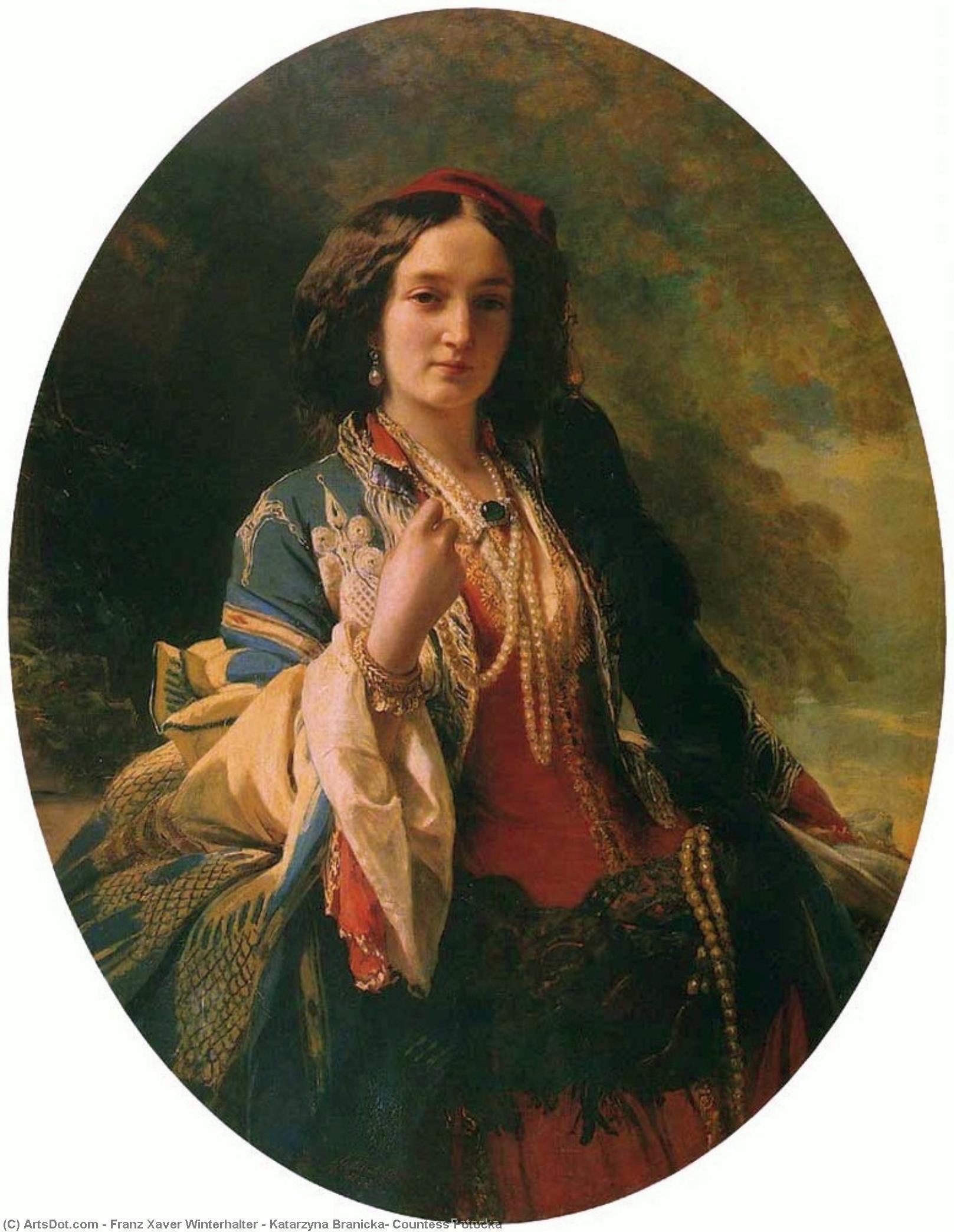Katarzyna Branicka, Countess Potocka — Franz Xavier Winterhalter