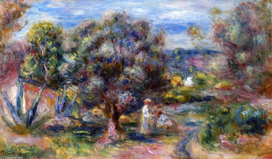 Aloe, Picking At Cagnes — Pierre-auguste Renoir