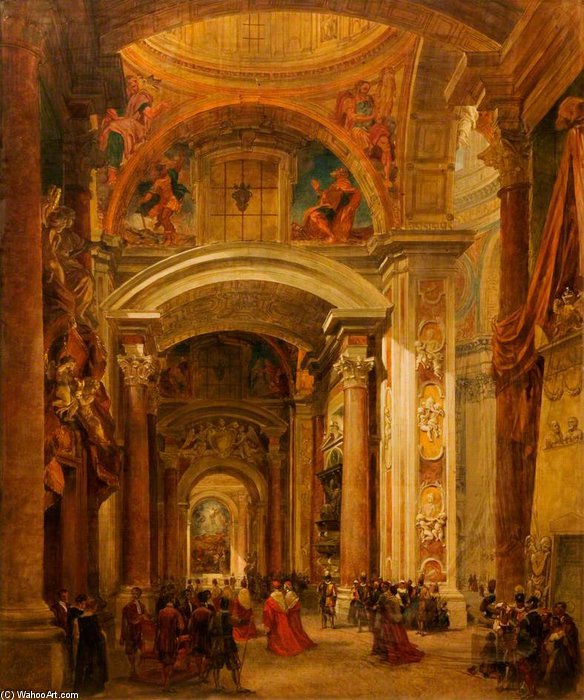 Interior Of St Peter's, Rome — Louis Haghe
