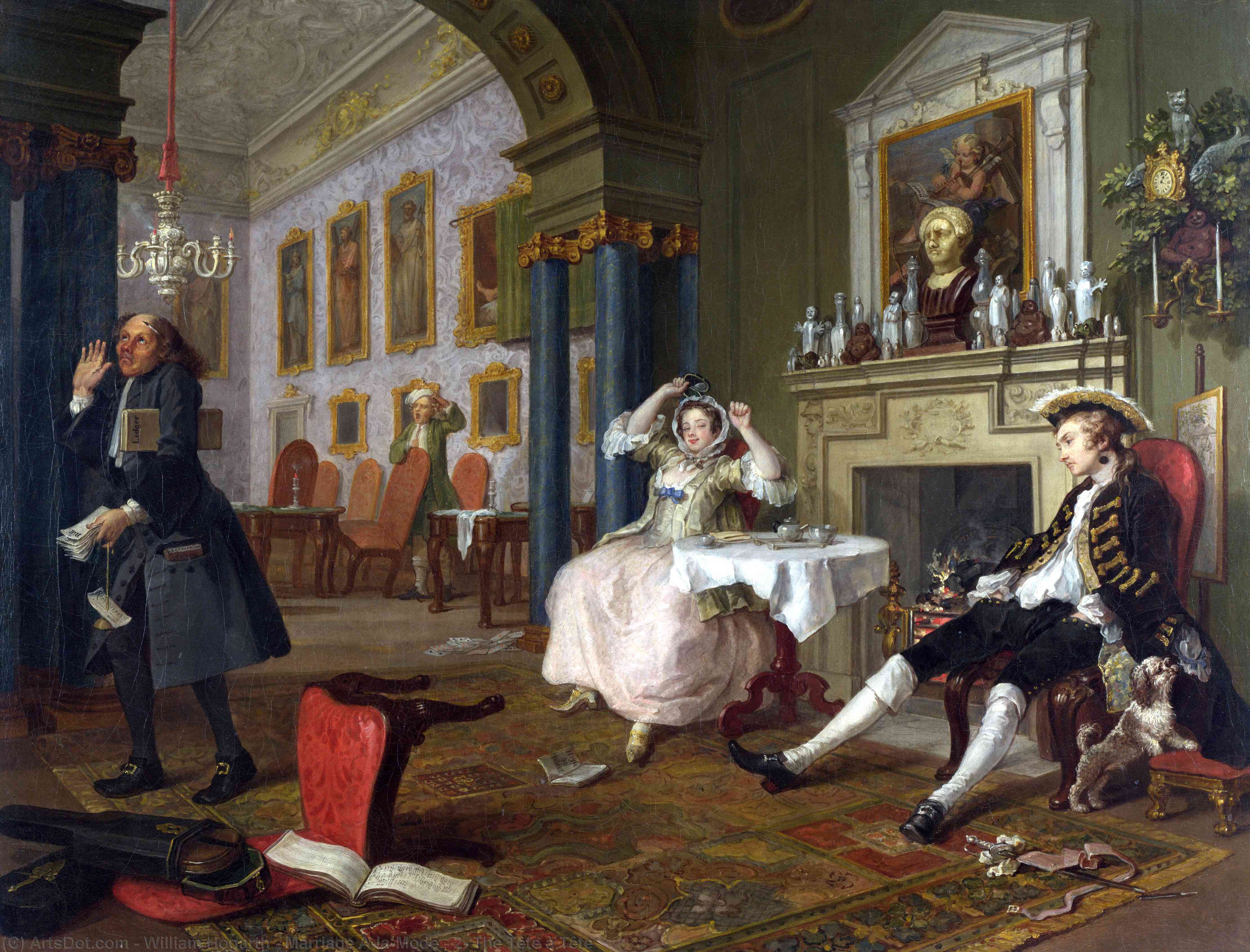 Marriage A-la-mode - 2, The Tête À Tête — William Hogarth