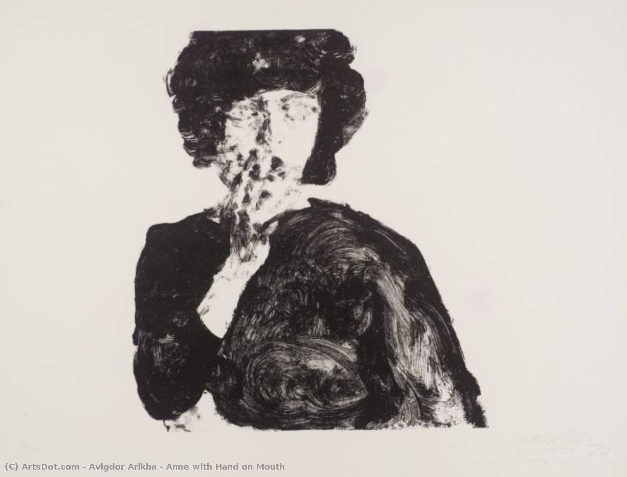 Anne With Hand On Mouth — Avigdor Arikha
