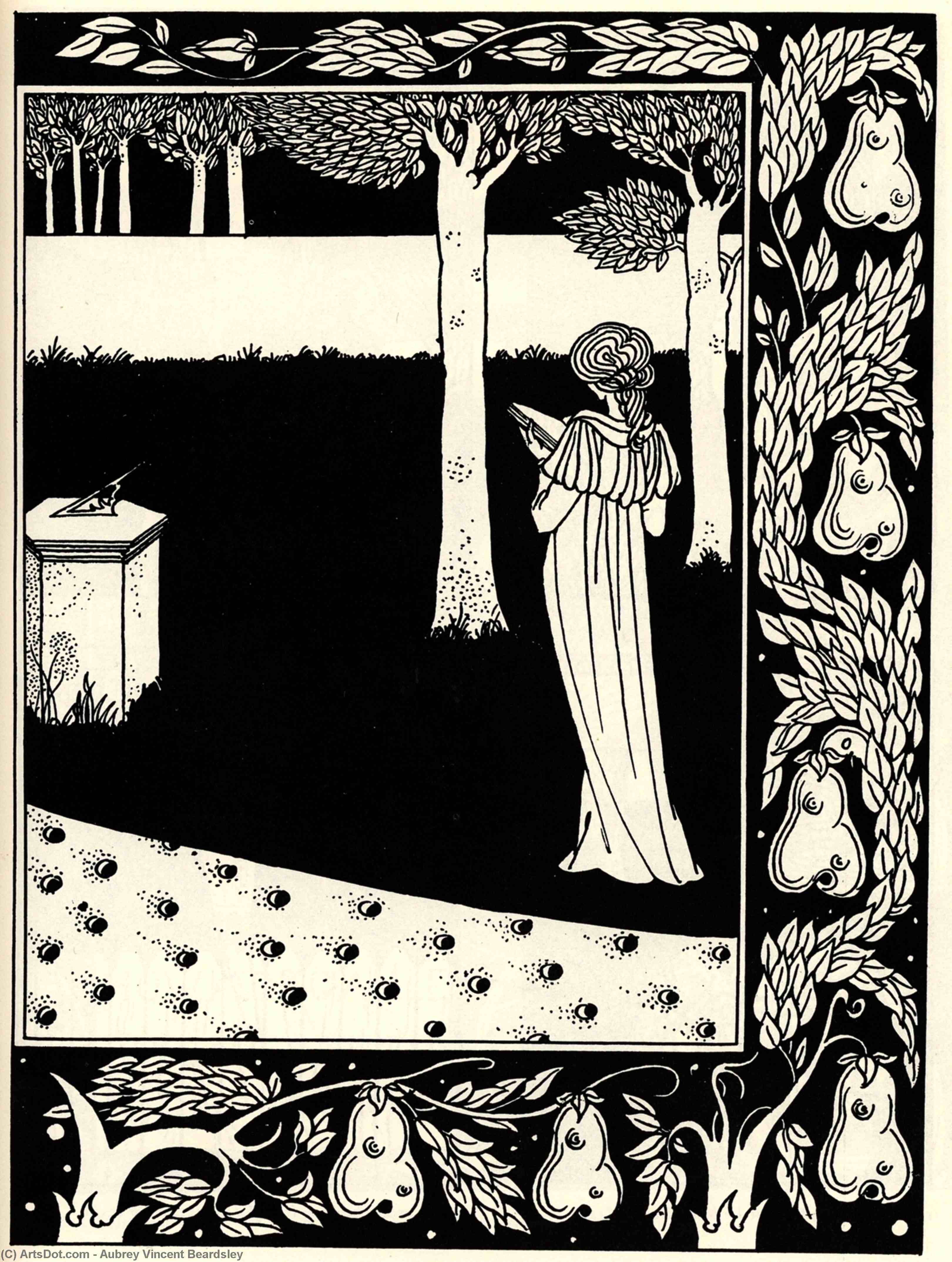 La Beale Isoud At Joyous Gard — Aubrey Vincent Beardsley