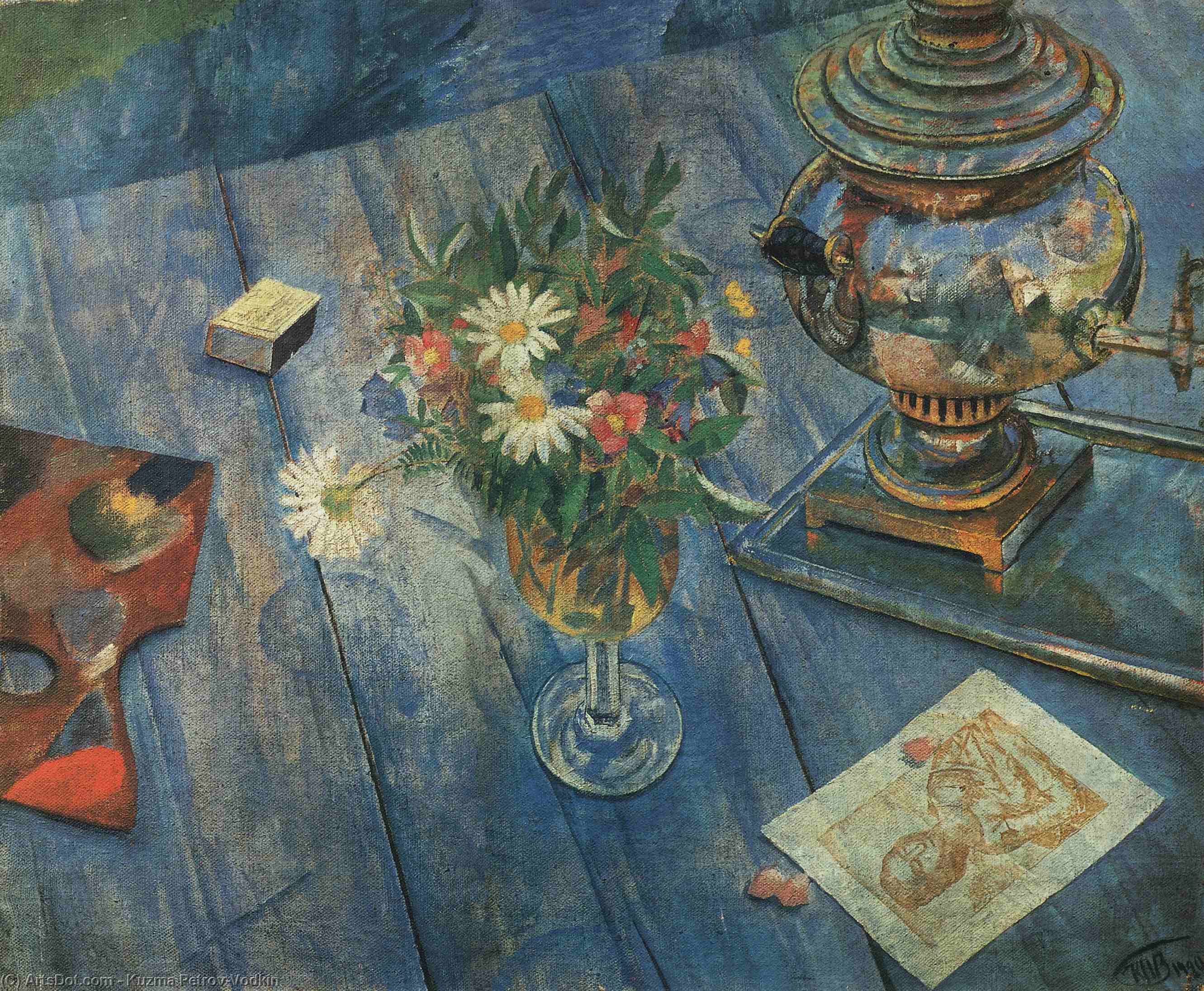 Still Life With Samovar — Kuzma Petrov-vodkin