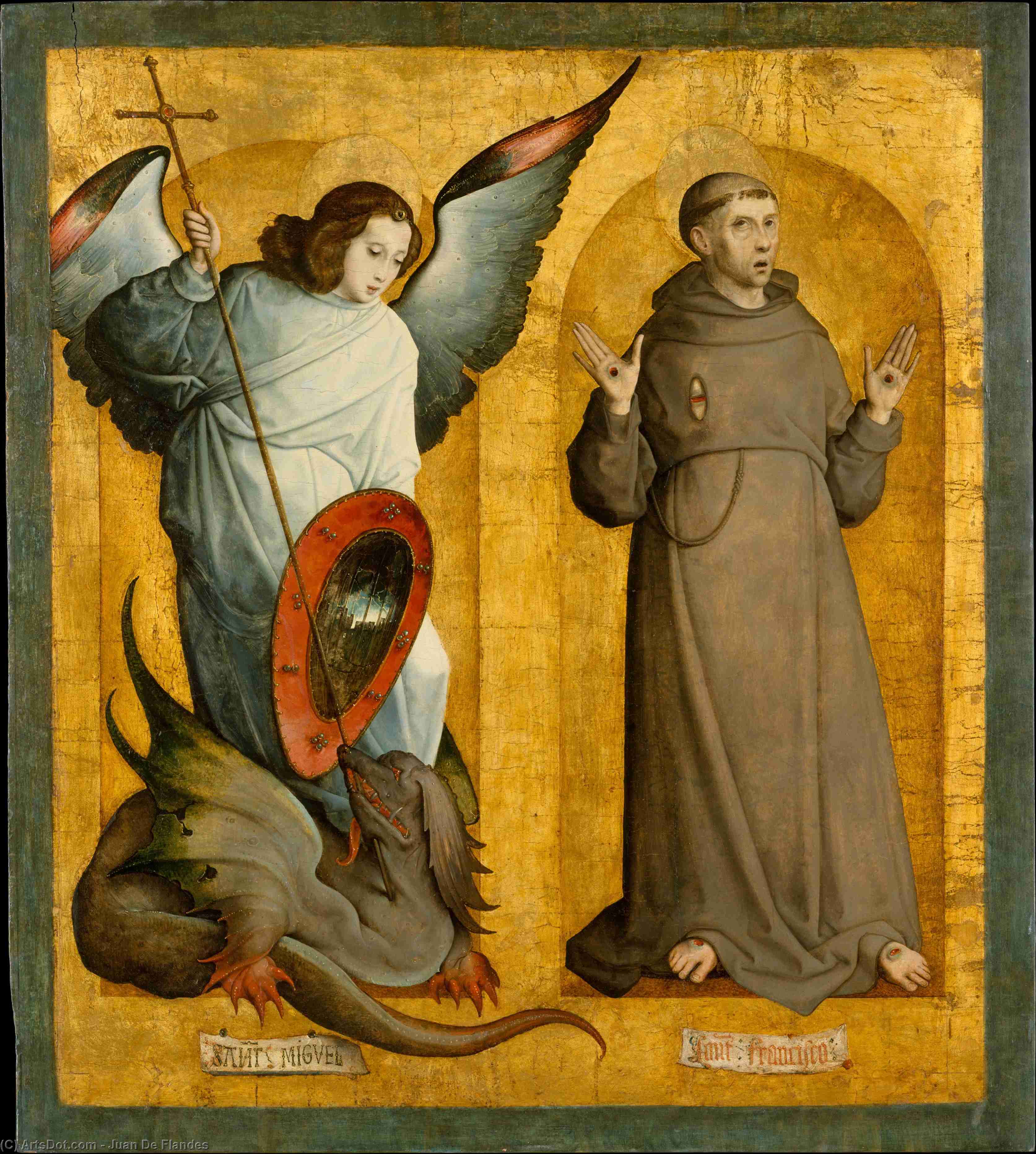 Saints Michael And Francis — Juan De Flandes