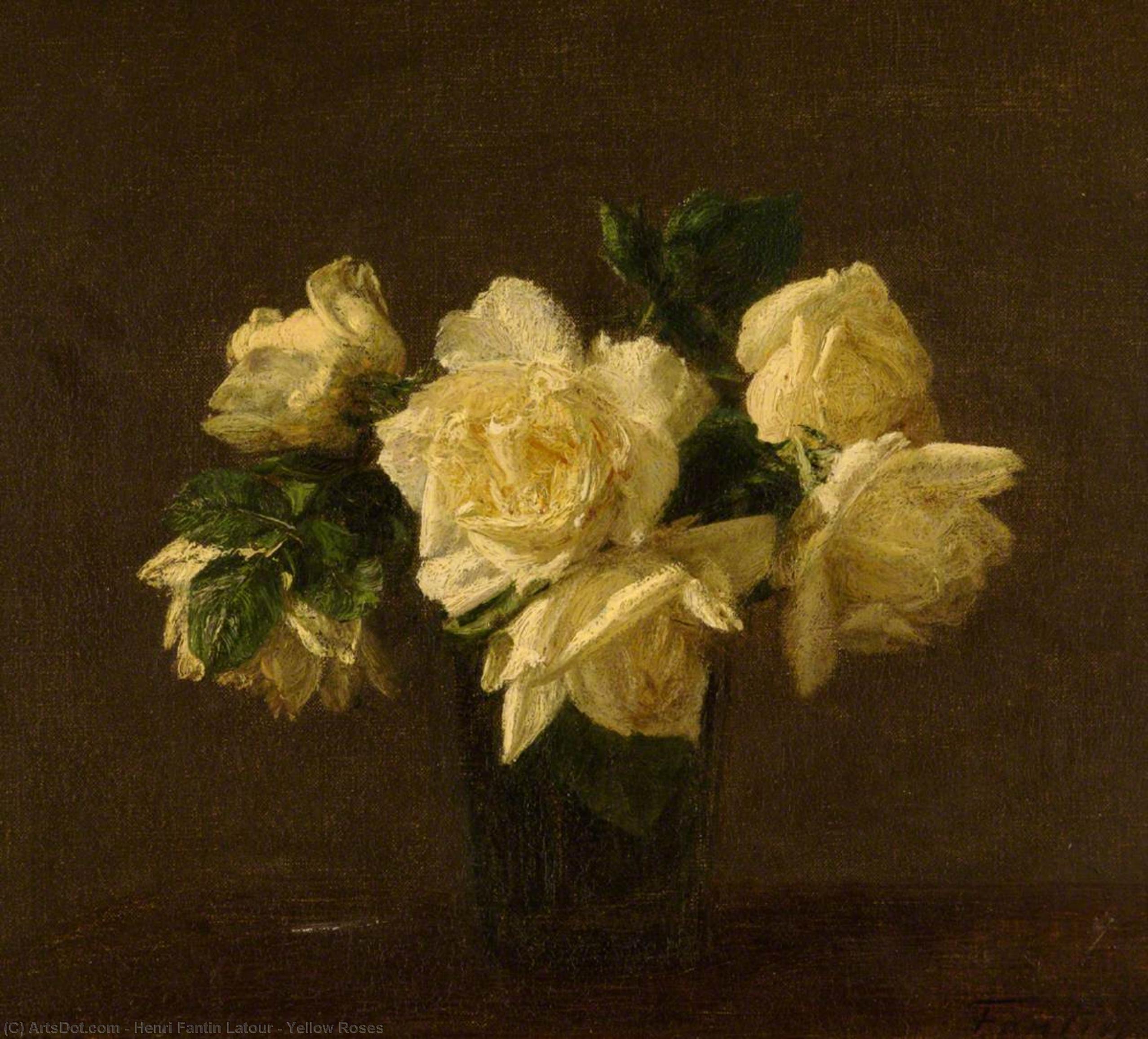 Yellow Roses — Henri Fantin-latour
