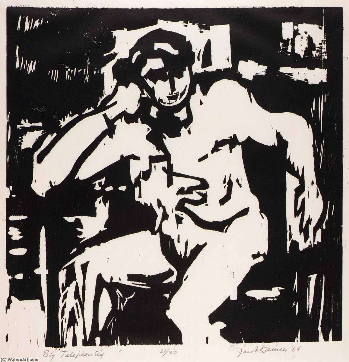 Boy Telephoning — Jacob Kainen