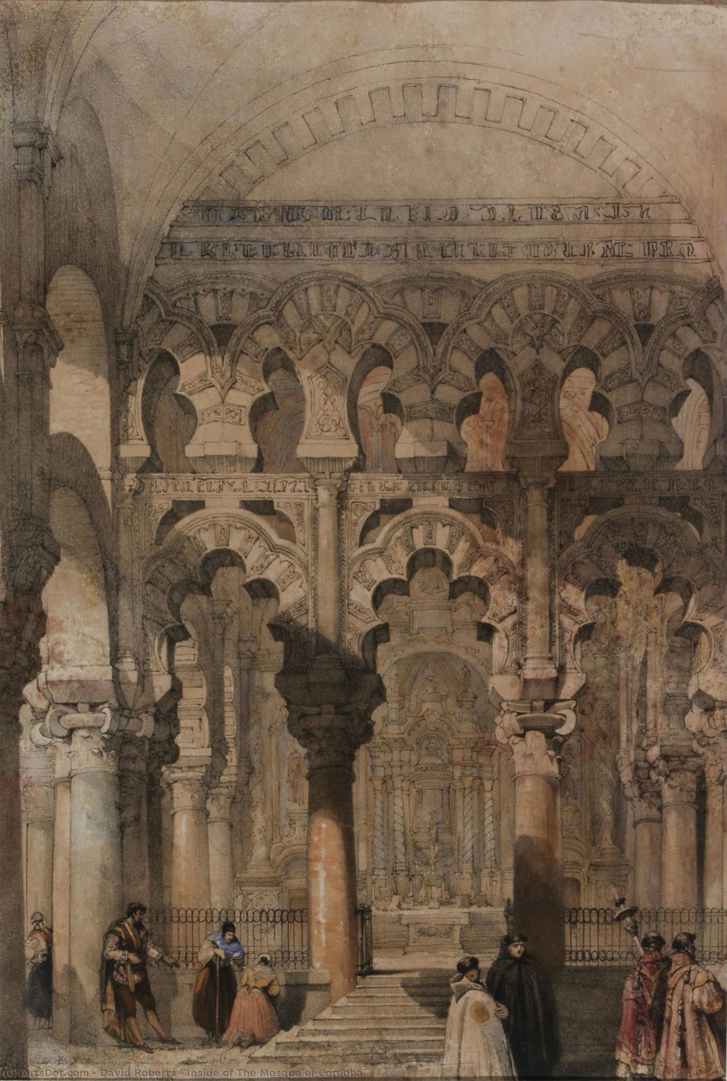 Inside Of The Mosque Of Cordoba — David Roberts