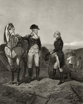 First Meeting Of George Washington And Alexander — Alonzo Chappel