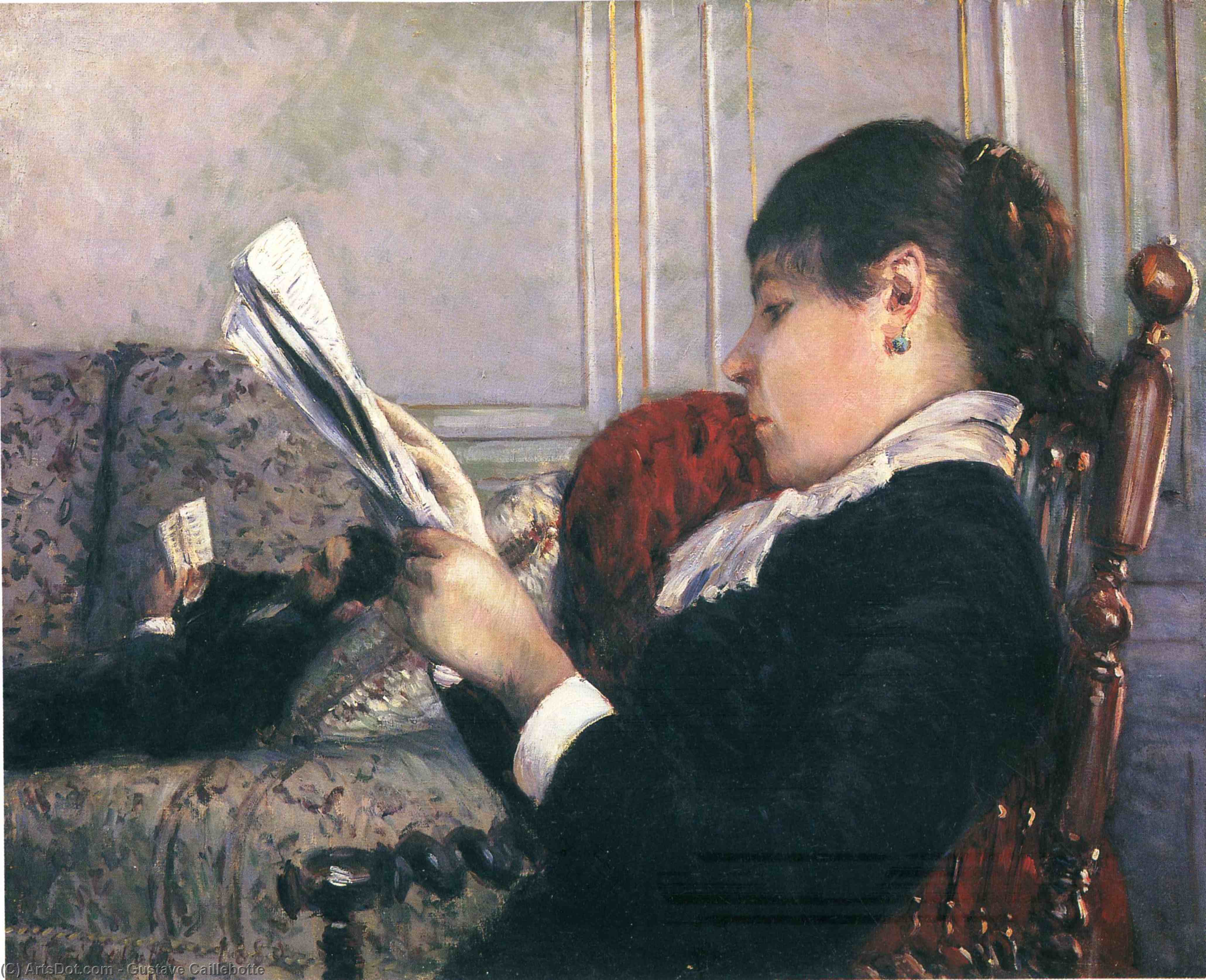 Interior, Woman Reading — Gustave Caillebotte