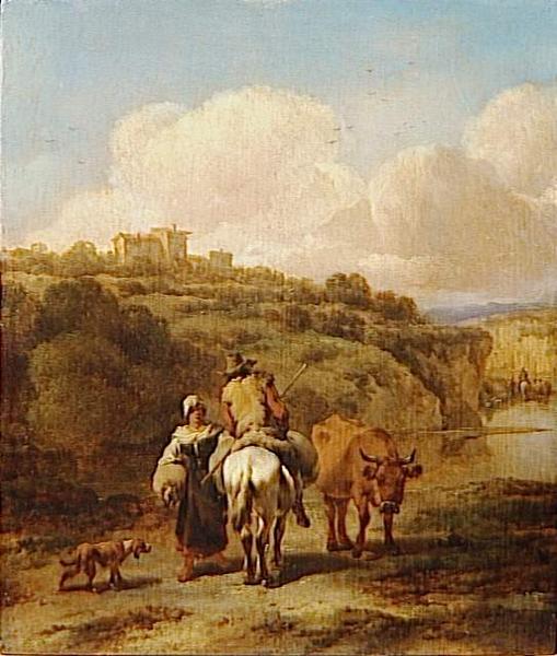 Le Passage Du Gue Ou La Rencontre — Nicolaes Pietersz Berchem