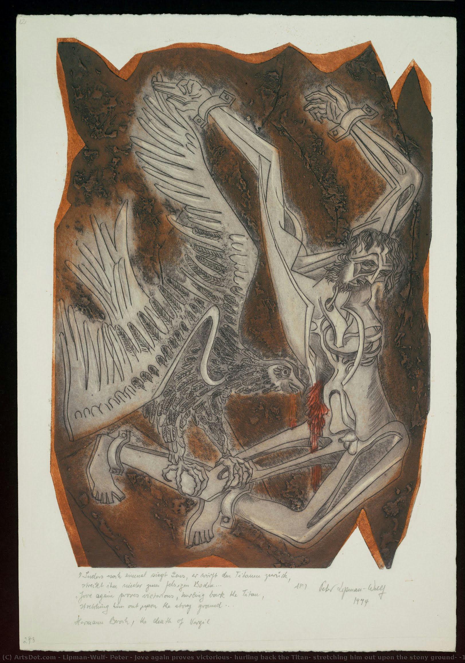 Jove Again Proves Victorious, Hurling Back The Titan, Stretching Him Out Upon The Stony Ground, #12 — Lipman-wulf, Peter