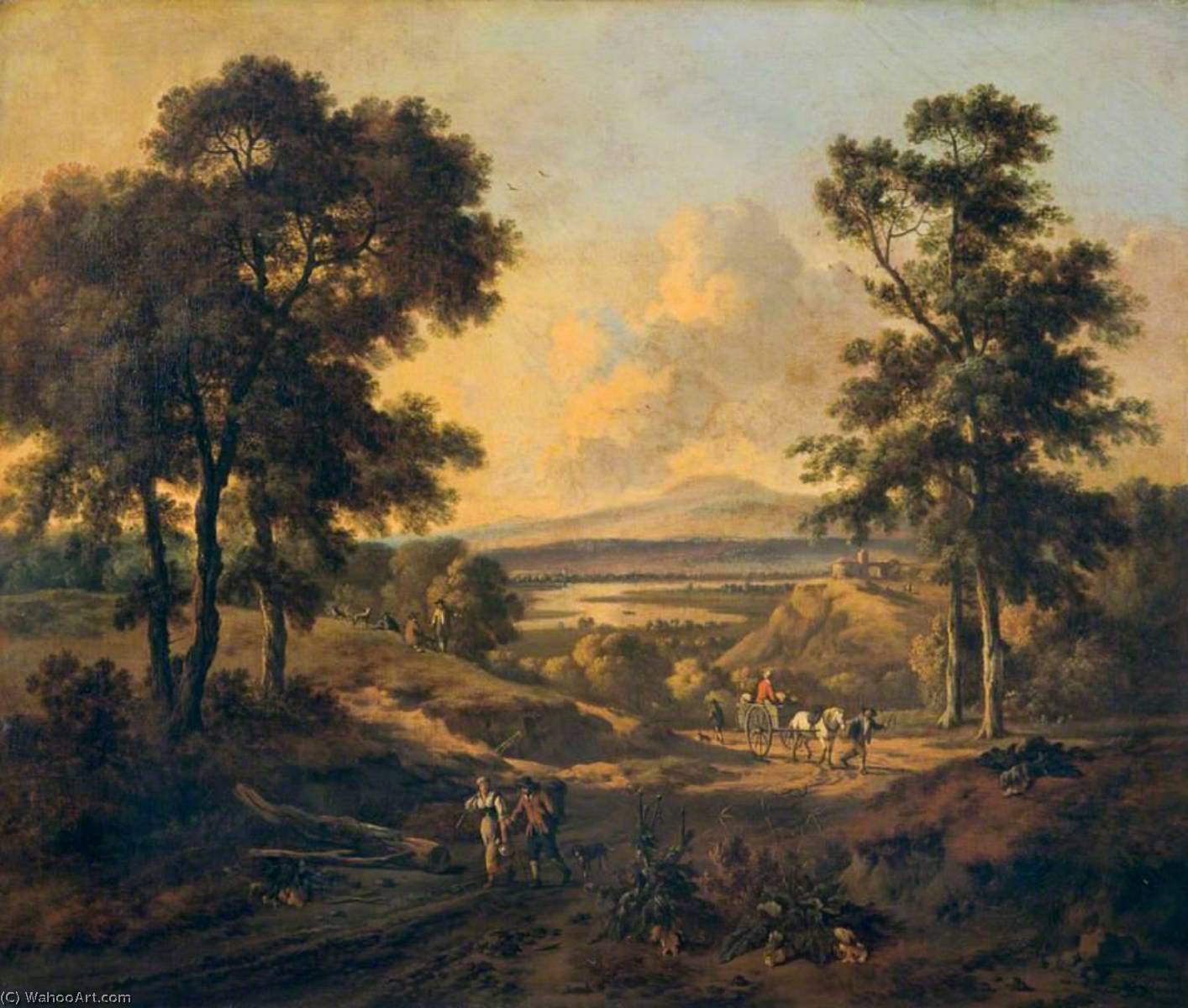 Landscape With Figures — Jan Jansz Wijnants