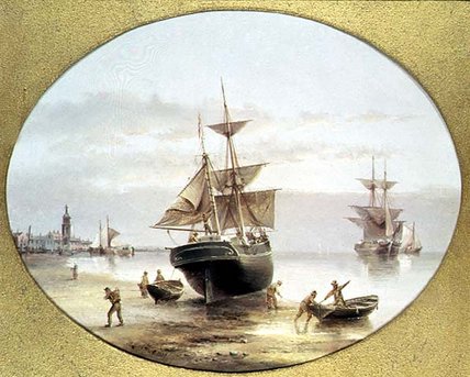 Harbour Scene — Henry Redmore