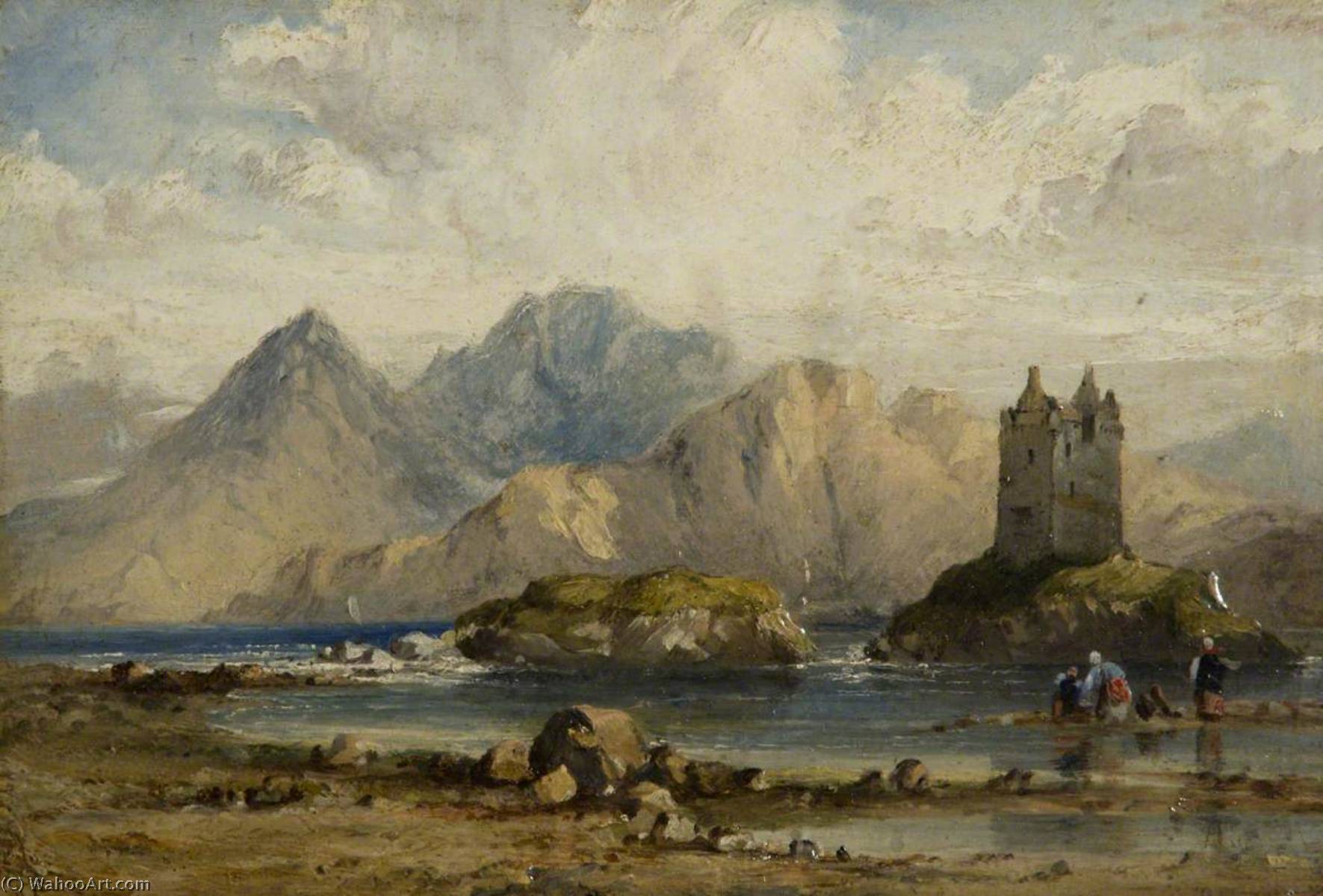 Castle On A Scottish Loch — Richard Parkes Bonington