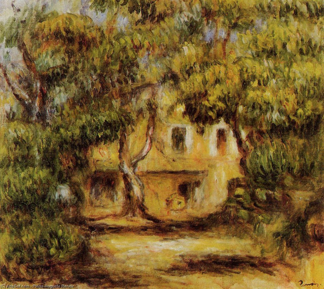 The Farm At Collettes — Pierre-auguste Renoir