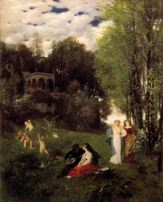 Paysage De Printemps Idéal — Arnold Böcklin