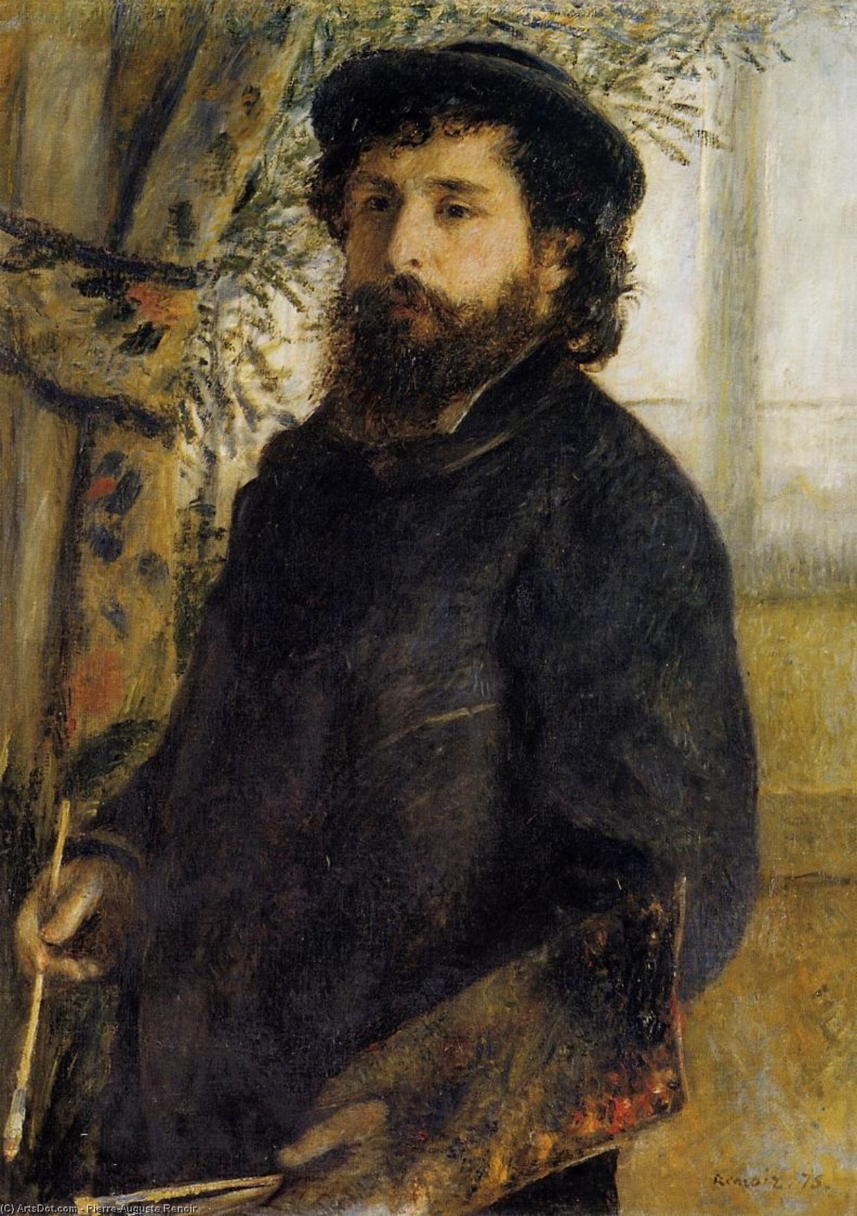 Claude Monet Painting — Pierre-auguste Renoir