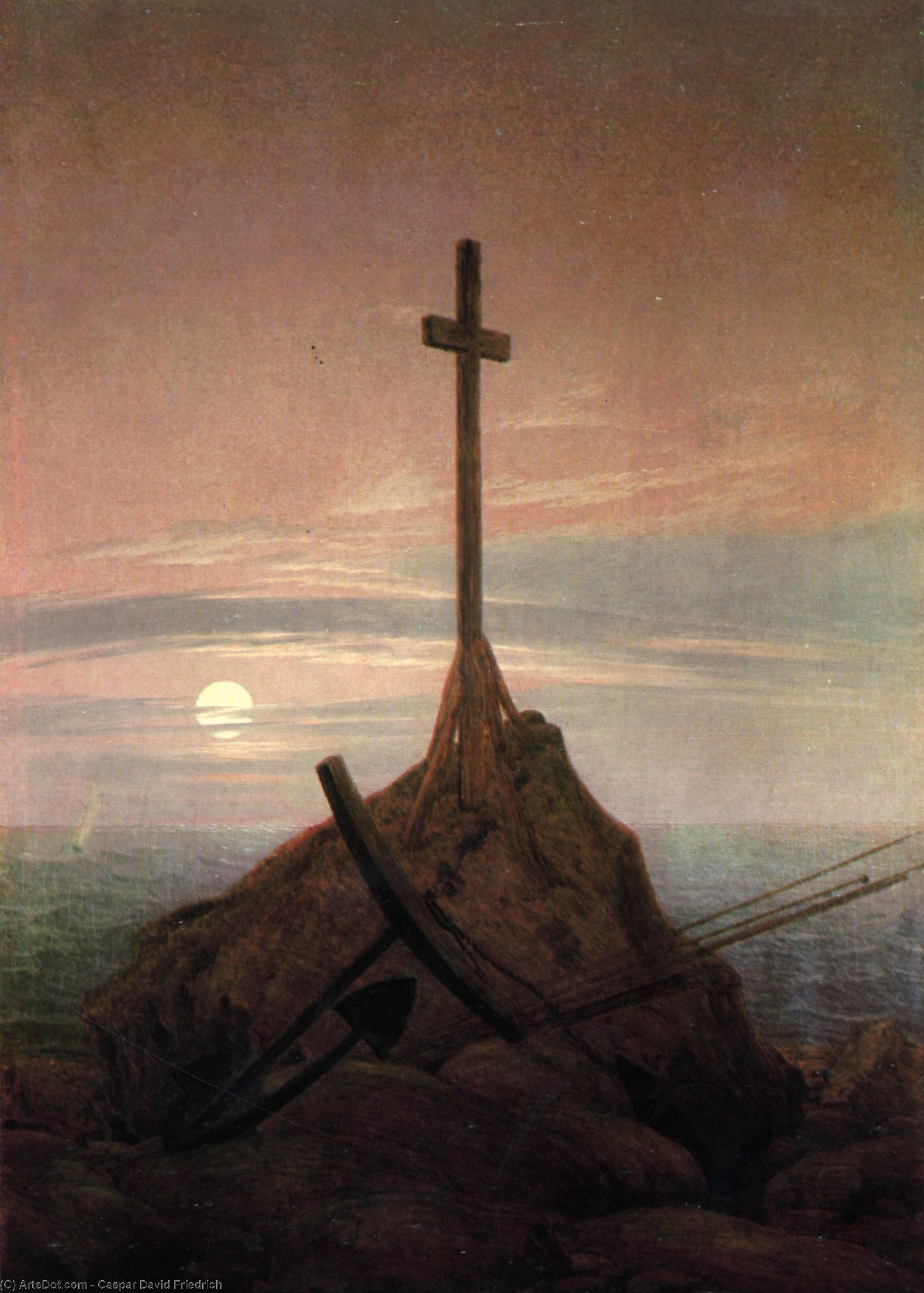 The Cross Beside The Baltic — Caspar David Friedrich