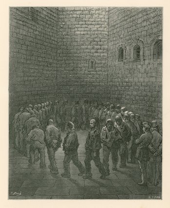 Prisoners In Newgate Prison Exercise Yard — Paul Gustave Doré