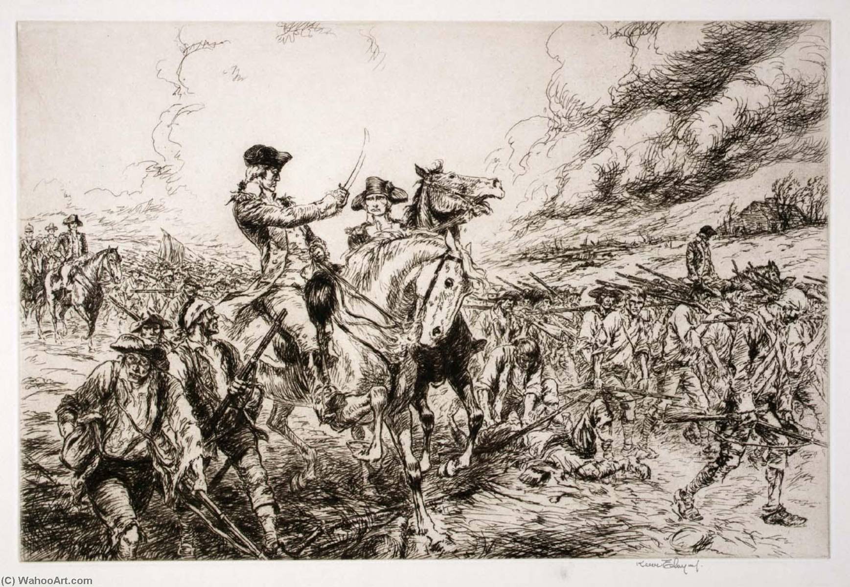 George Washington At Valley Forge — Kerr Eby