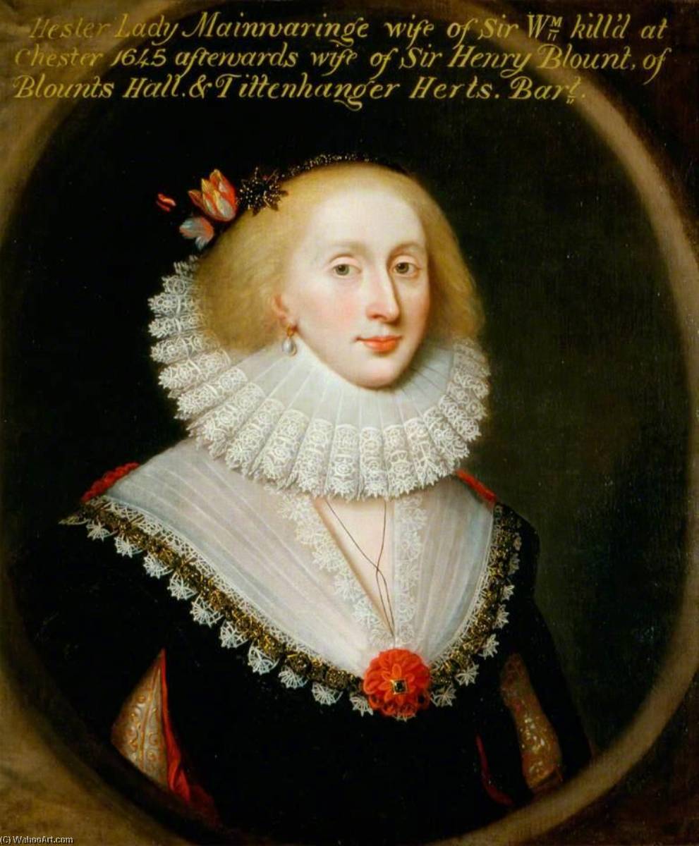 Lady Hester Mainwaring, Née Wase — Cornelis Janssens Van Ceulen