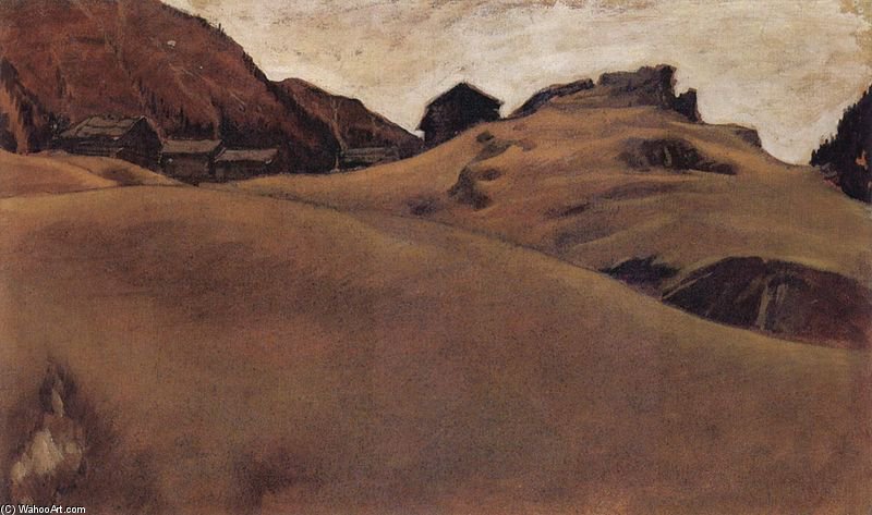 Alpine Landscape In The Otztal — Albin Egger Lienz