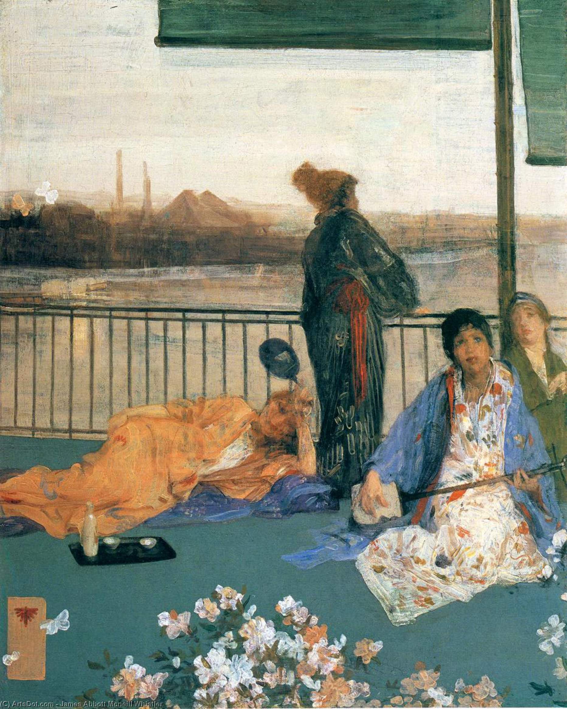 Variations In Flesh Colour And Green: The Balcony — James Abbott Mcneill Whistler