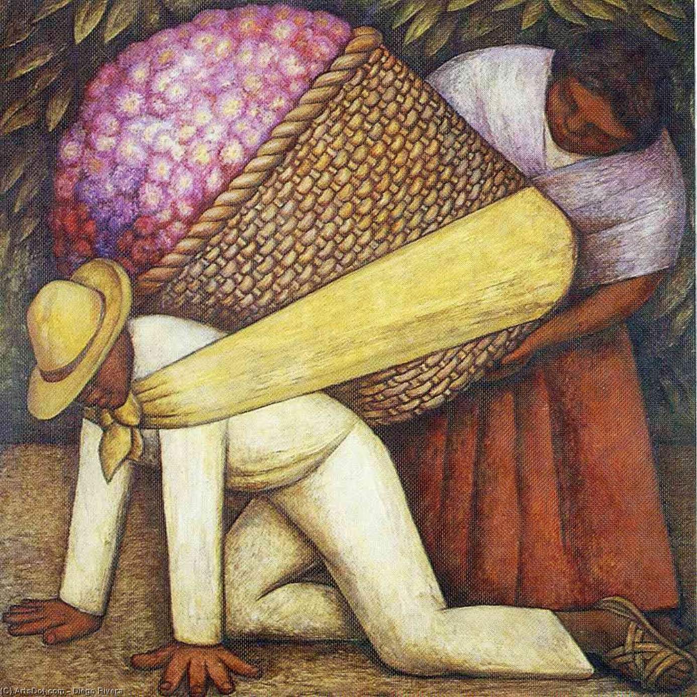 The Flower Carrier — Diego Rivera