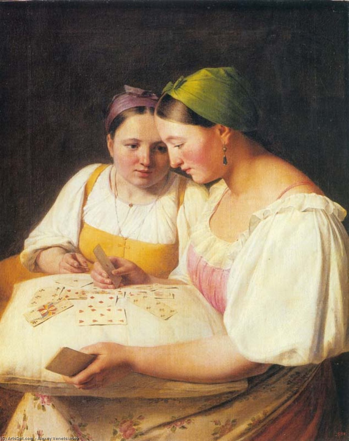 Cartomancy — Alexei Venetsianov
