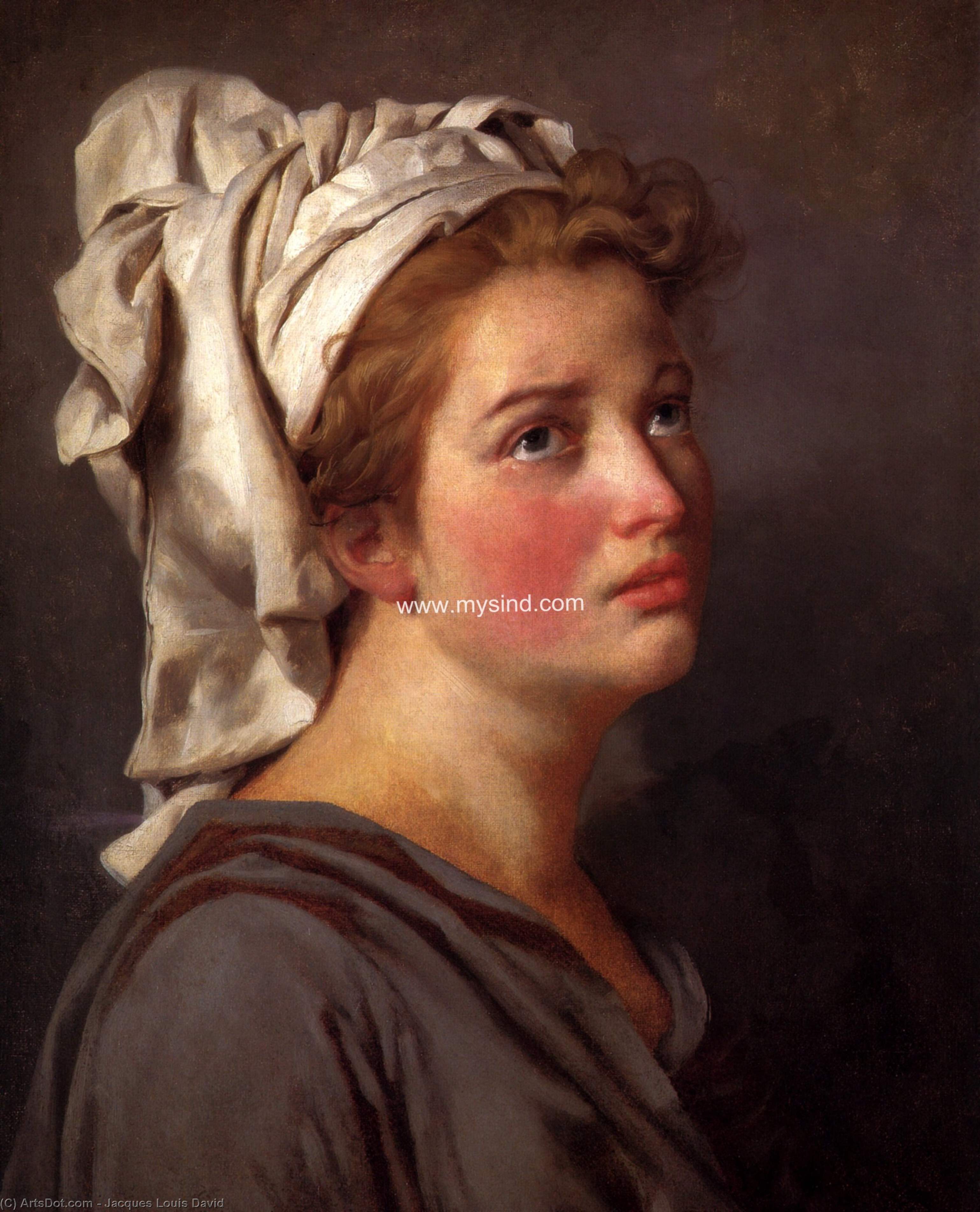 Portrait Of A Young Woman In A Turban — Jacques-louis David
