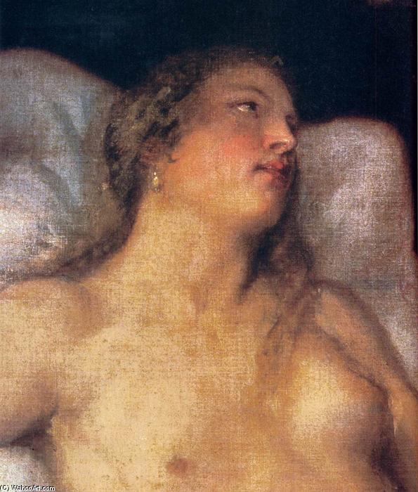 Danaë With A Nurse (detail) — Titian
