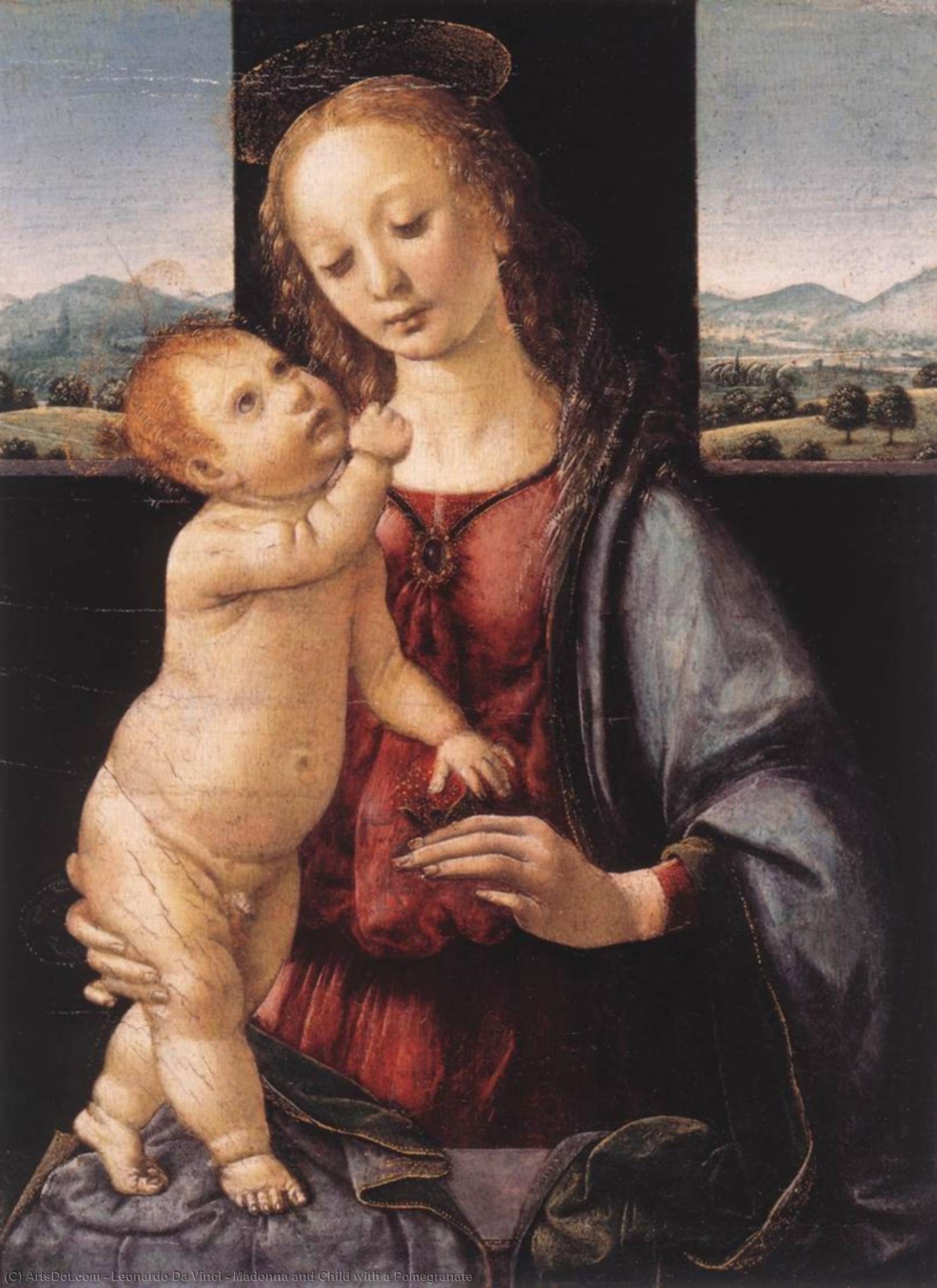 Madonna And Child With A Pomegranate — Leonardo Da Vinci